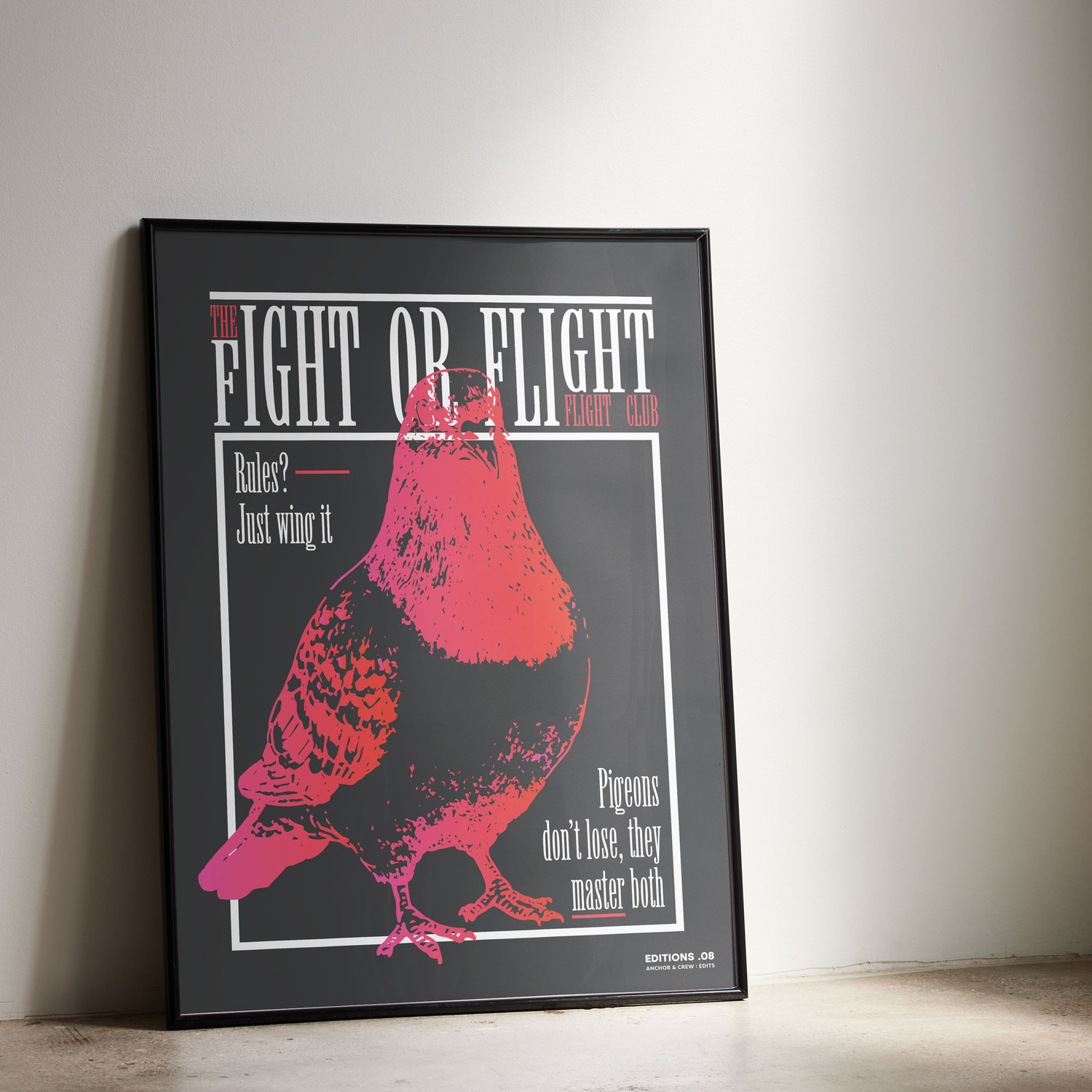 ANCHOR & CREW 08 Fight Or Flight Club EDITIONS Matte Art Print