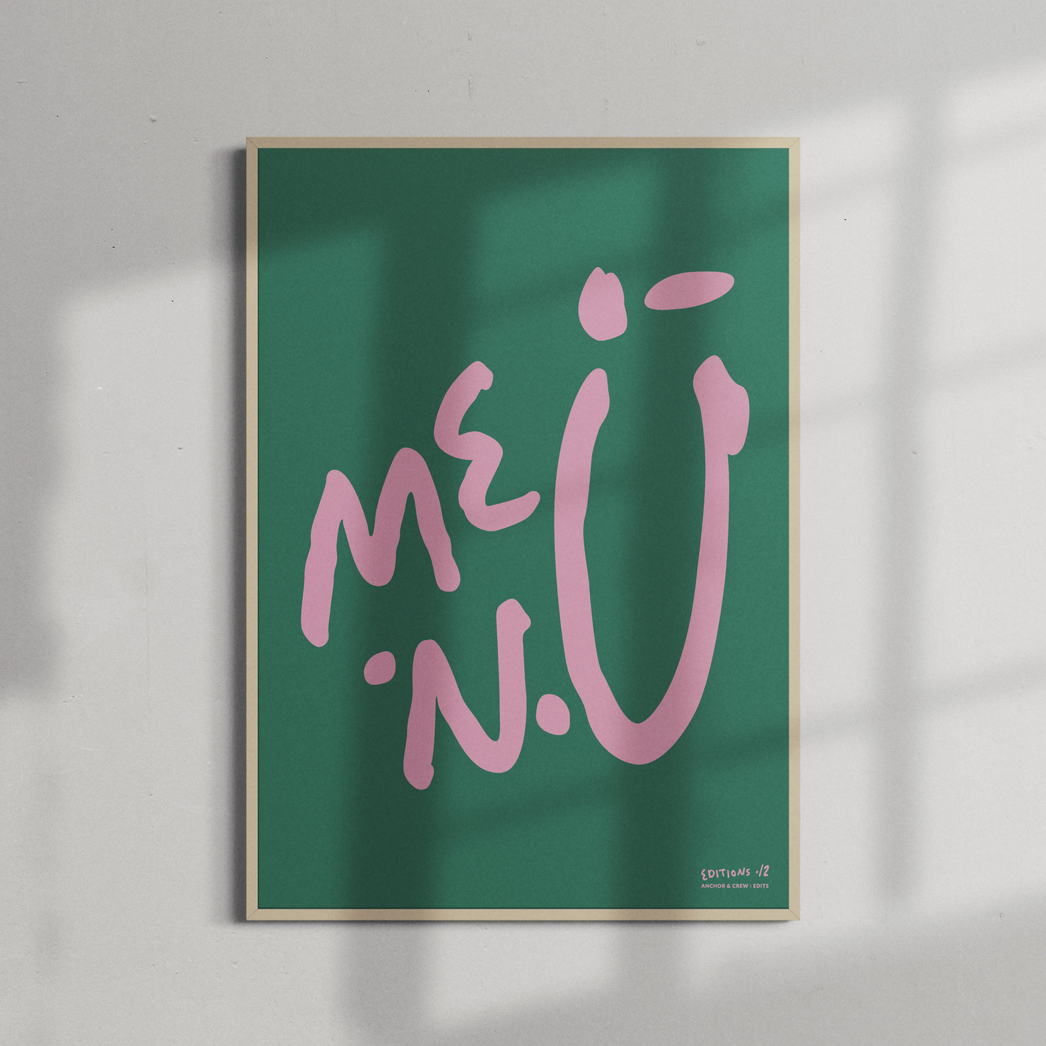 ANCHOR & CREW 12 me.n.u EDITIONS Matte Art Print