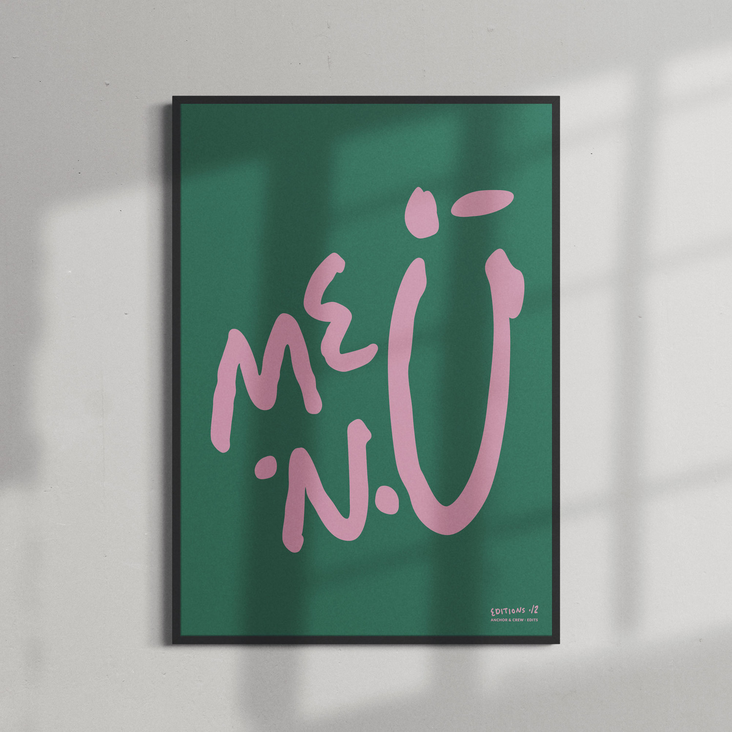 ANCHOR & CREW 12 me.n.u EDITIONS Matte Art Print