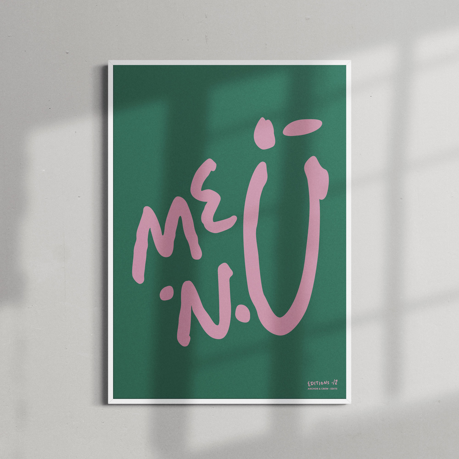 ANCHOR & CREW 12 me.n.u EDITIONS Matte Art Print
