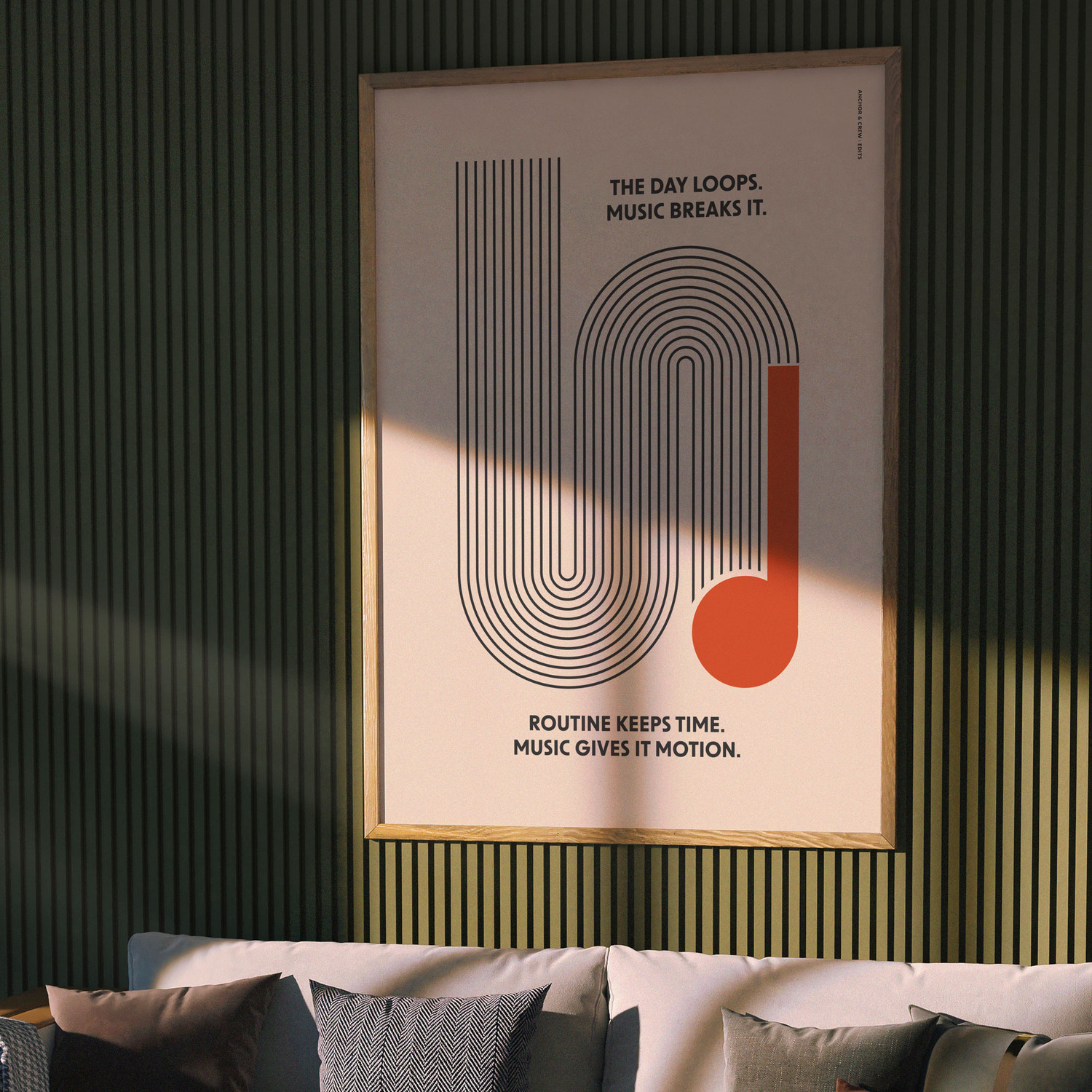 ANCHOR & CREW Music & Motion Formhaus Matte Art Print