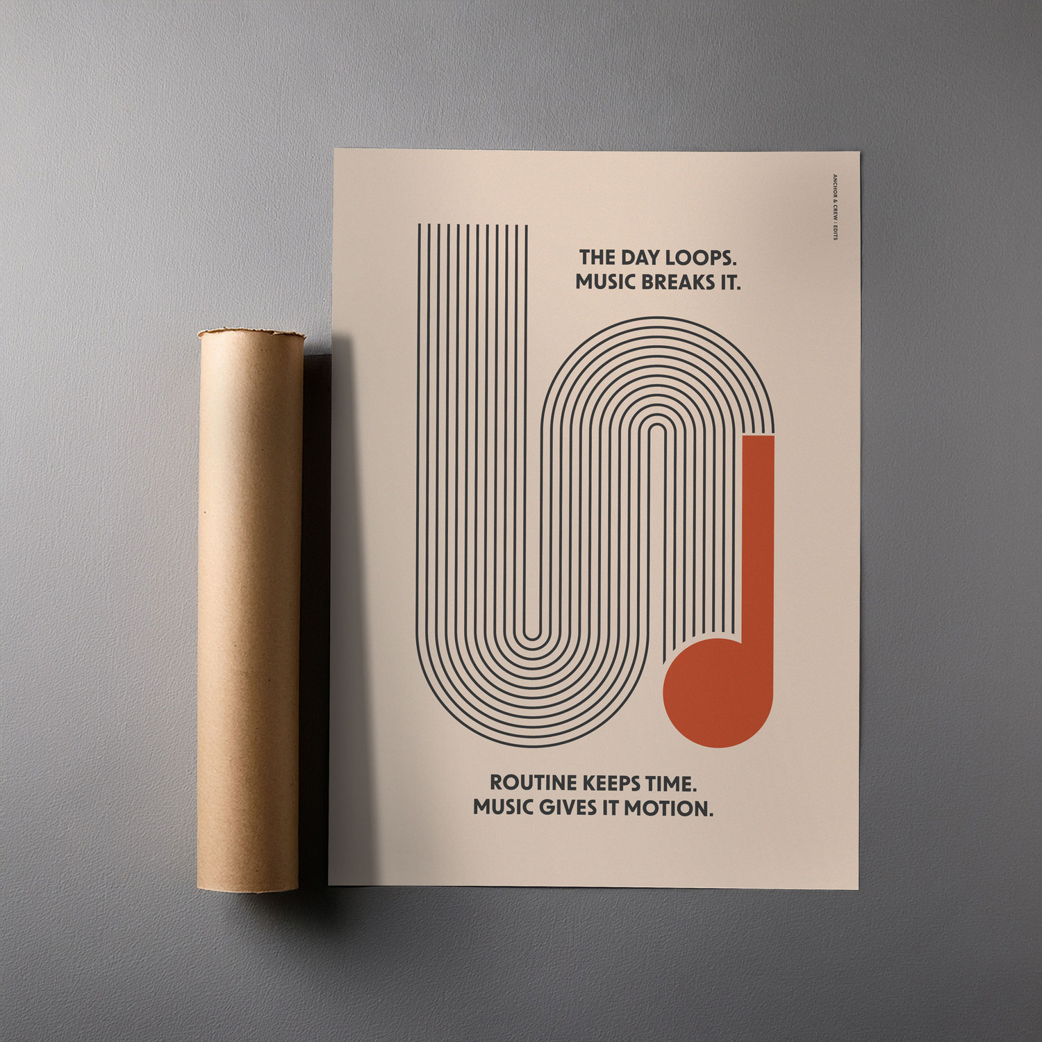 ANCHOR & CREW Music & Motion Formhaus Matte Art Print