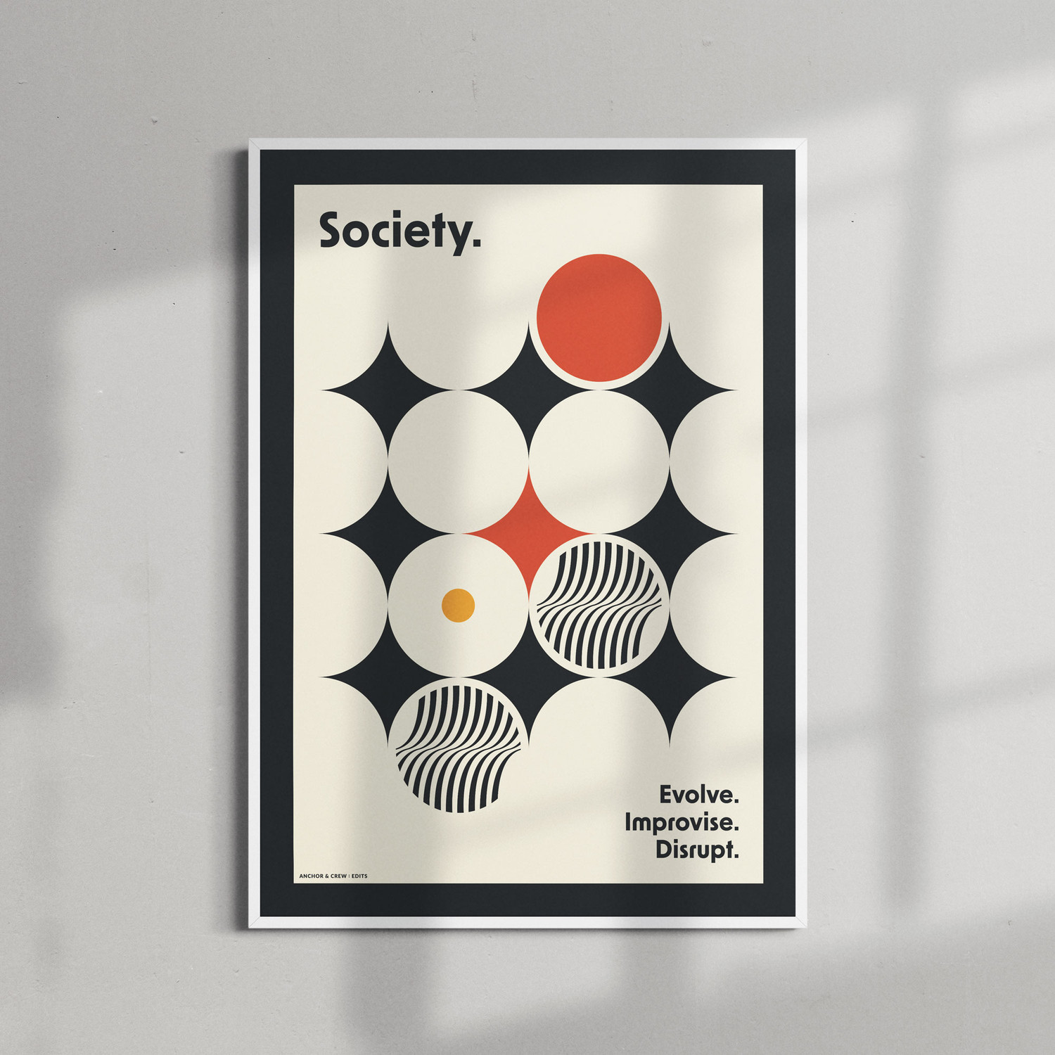 ANCHOR & CREW Society Improvisation Formhaus Matte Art Print