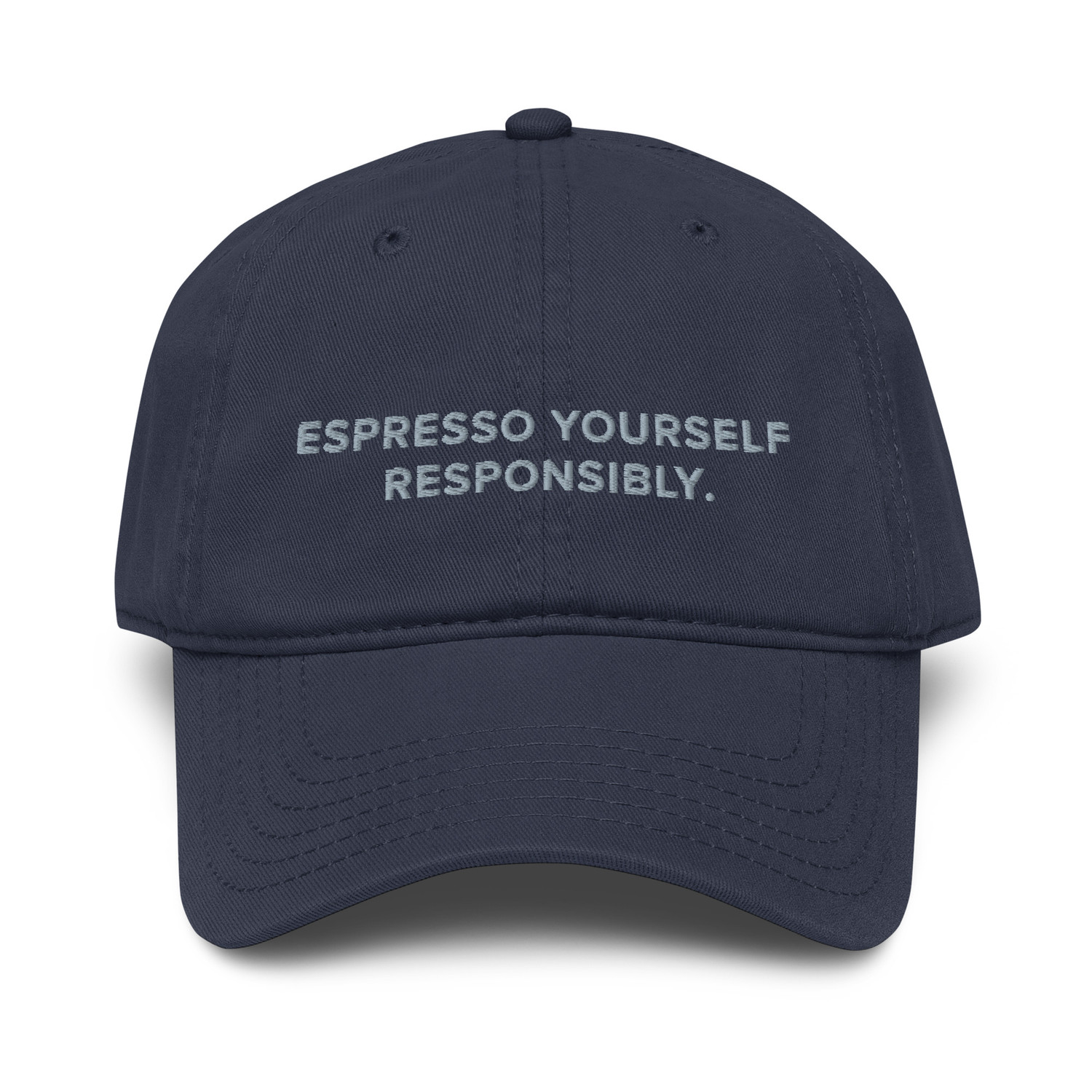ANCHOR & CREW GUSTATORY Espresso Yourself Responsibly. Cotton Embroidered Cap 