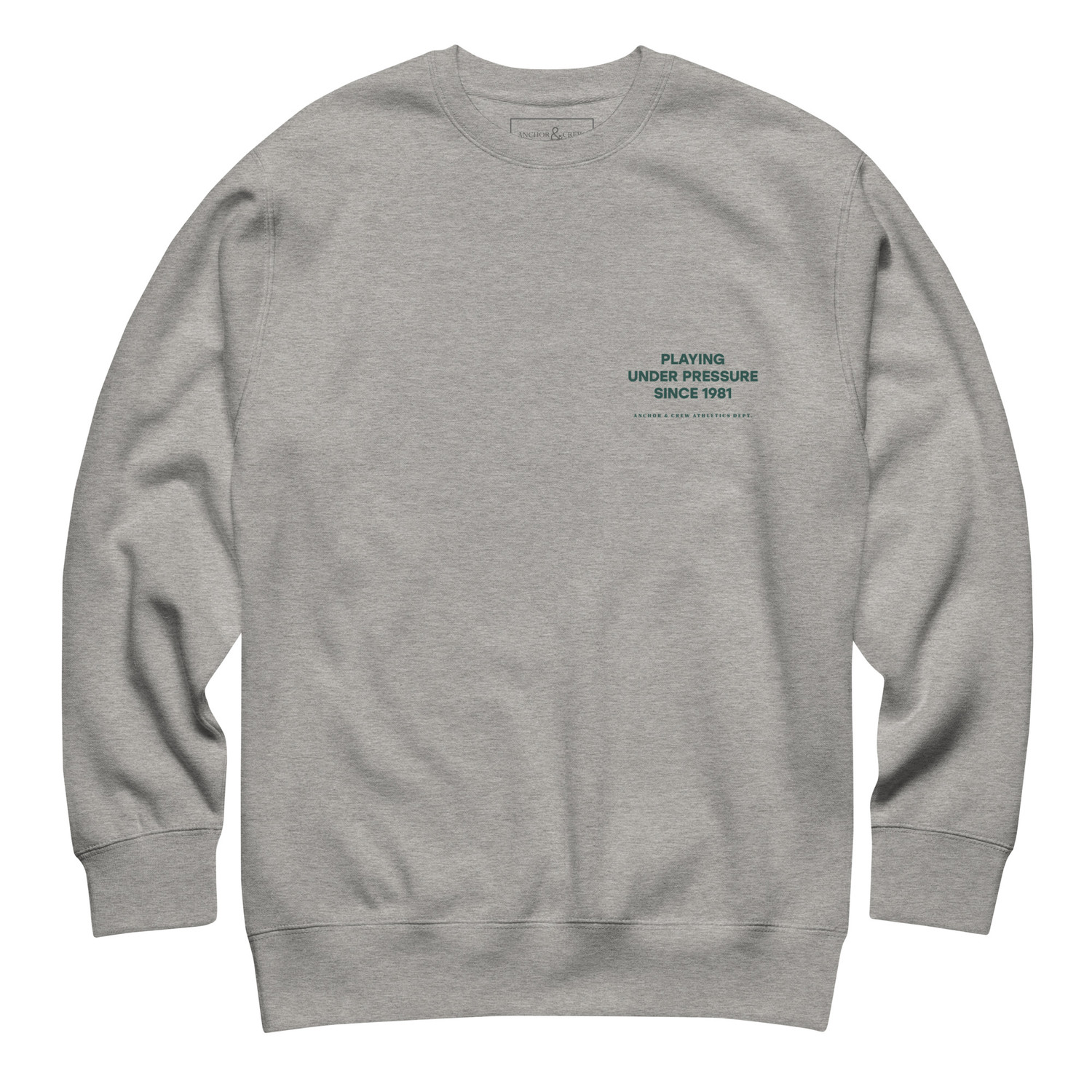 ANCHOR & CREW Court Etiquette Tennis Club League Organic Cotton Sweatshirt 