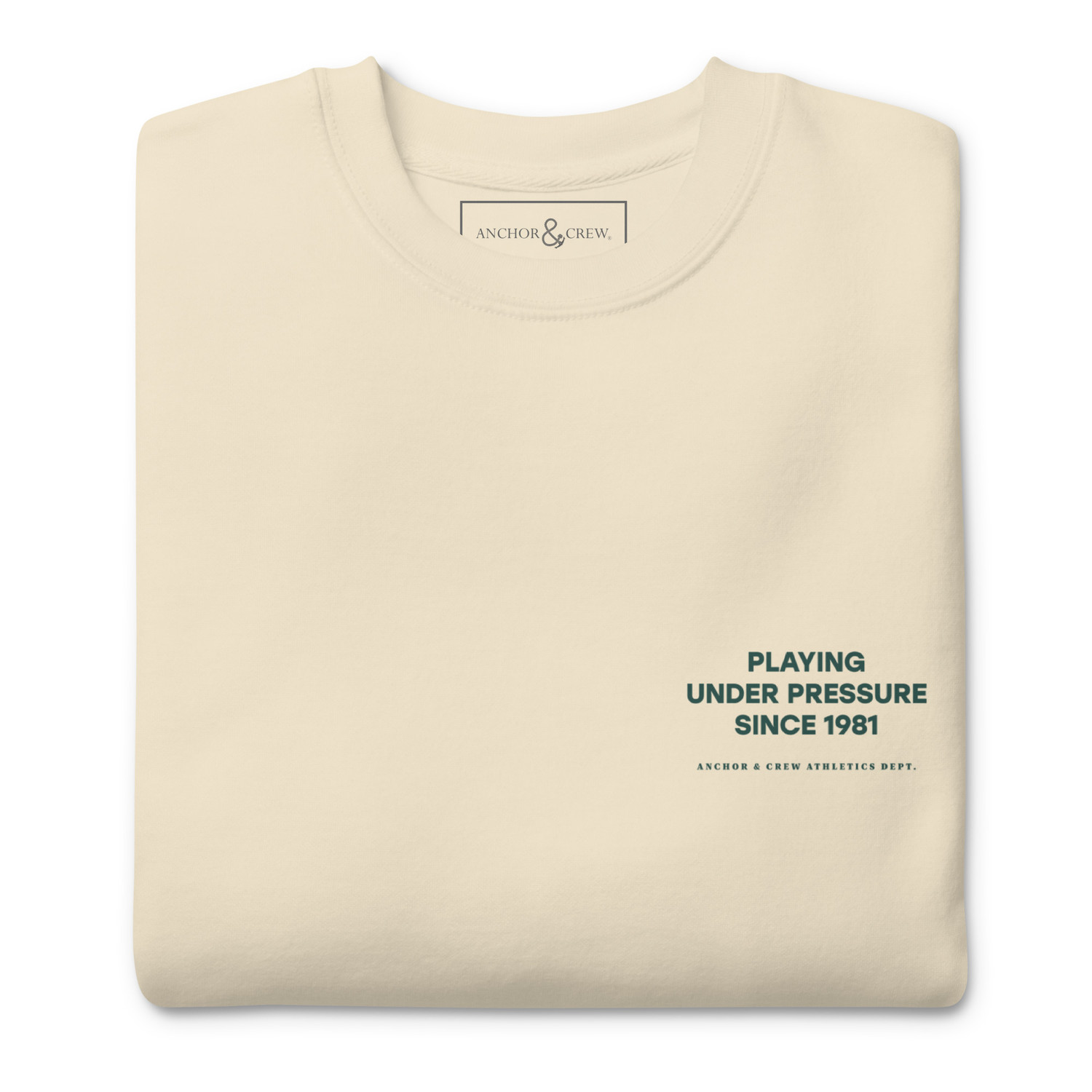 ANCHOR & CREW Court Etiquette Tennis Club League Organic Cotton Sweatshirt 