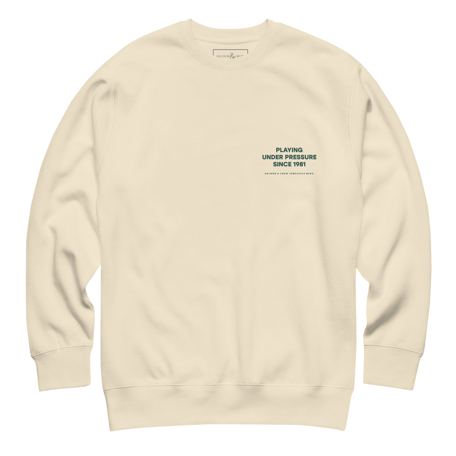 ANCHOR & CREW Court Etiquette Tennis Club League Organic Cotton Sweatshirt 
