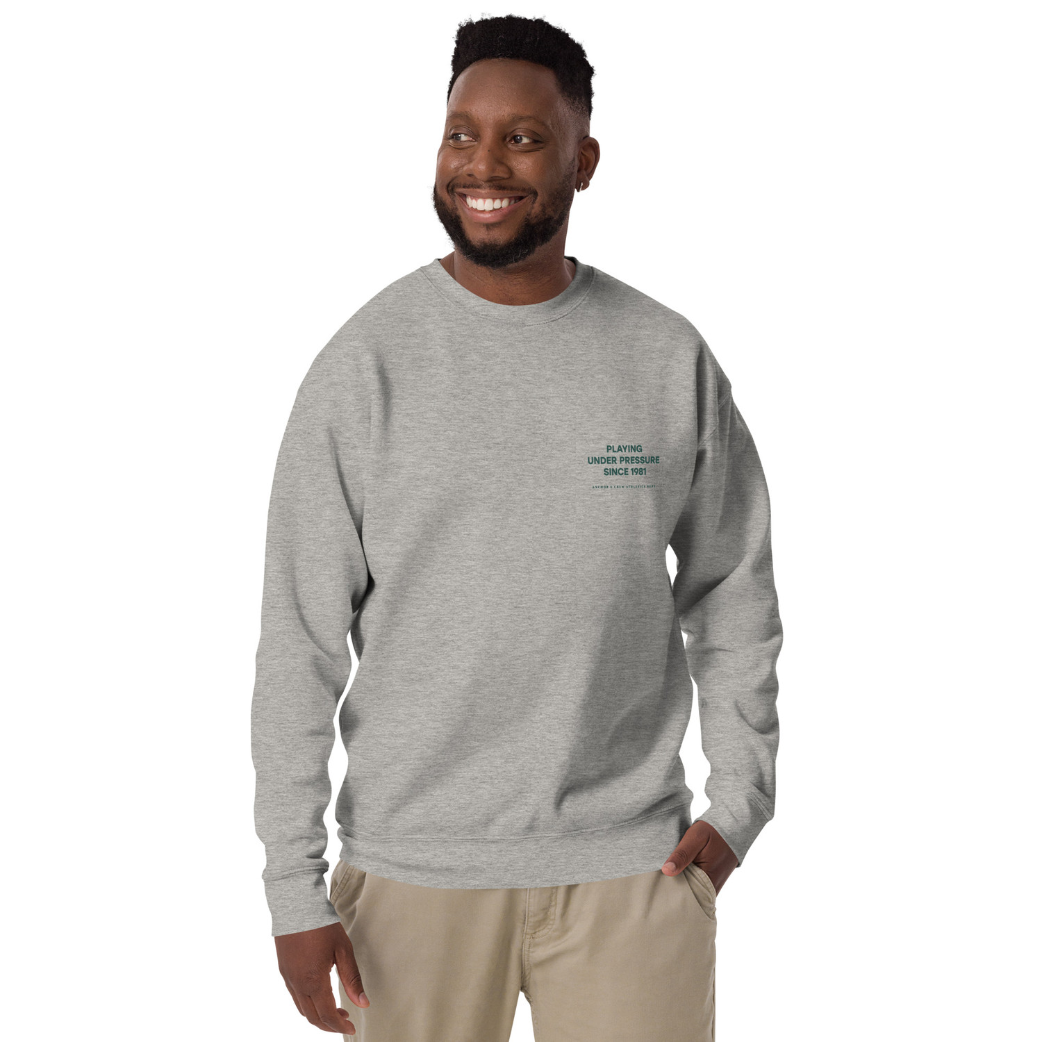 ANCHOR & CREW Court Etiquette Tennis Club League Organic Cotton Sweatshirt 