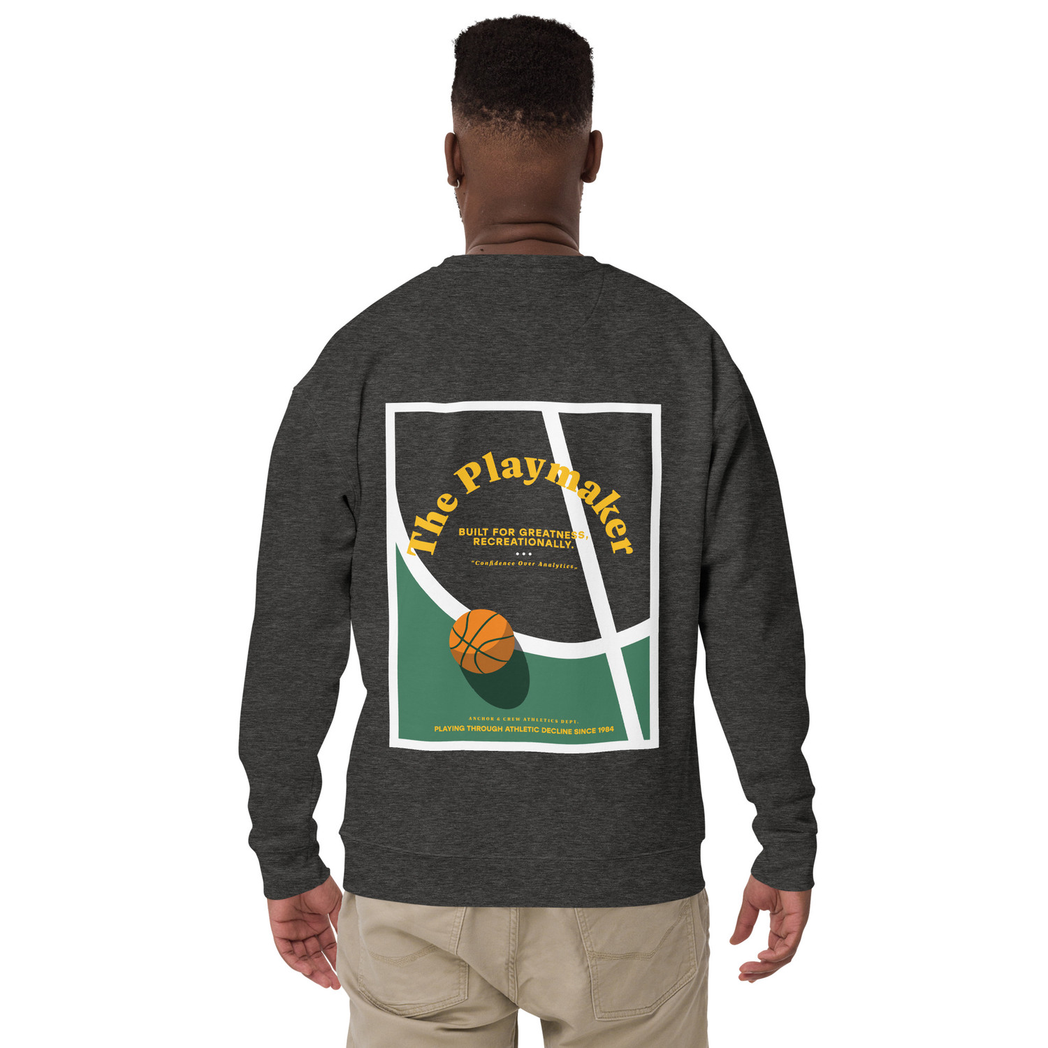 ANCHOR & CREW The Playmaker Basketball Club League Organic Cotton Sweatshirt