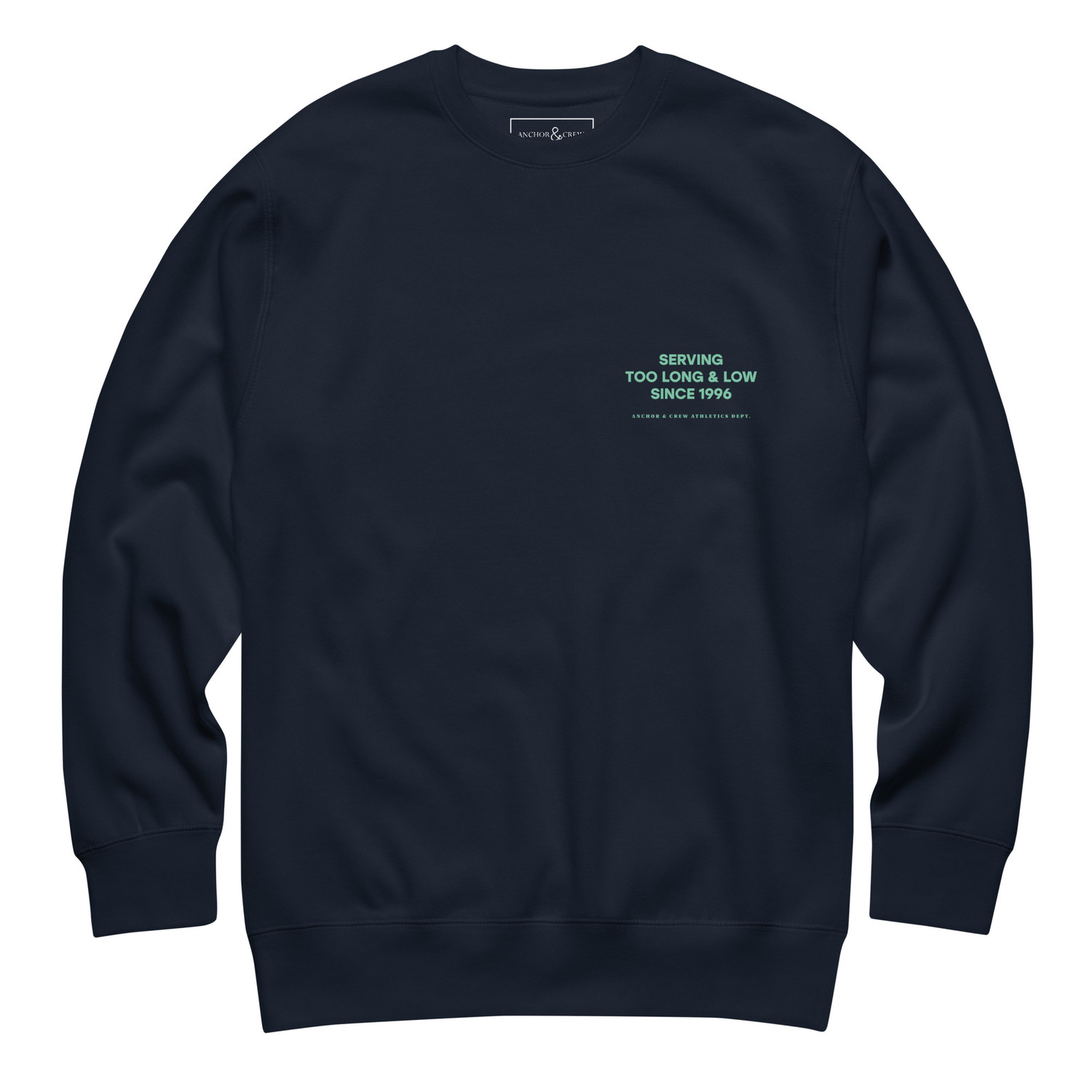 ANCHOR & CREW Set Point Social Volleyball Club League Organic Cotton Sweatshirt 