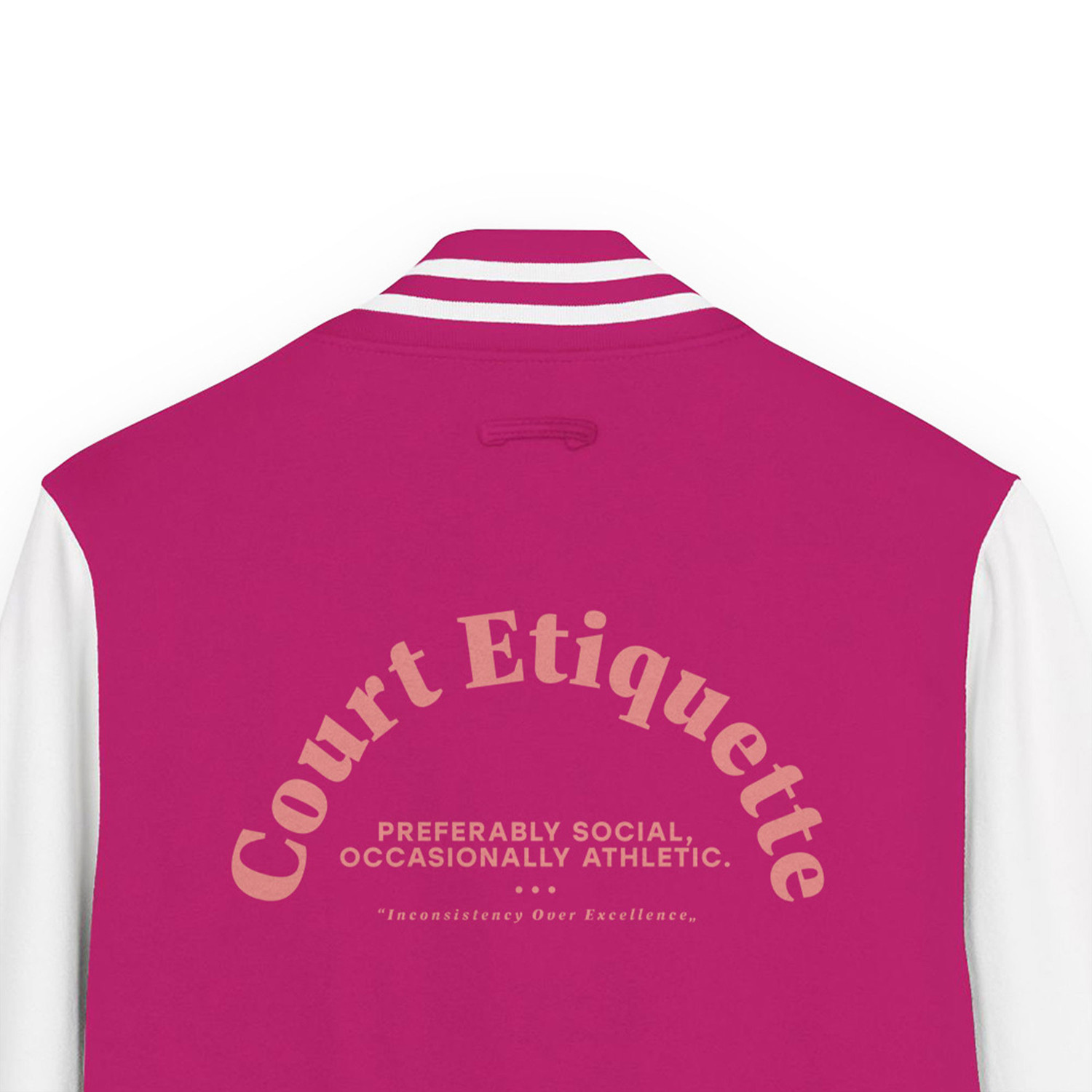 ANCHOR & CREW Court Etiquette Tennis Club League Cotton Varsity Letterman Jacket