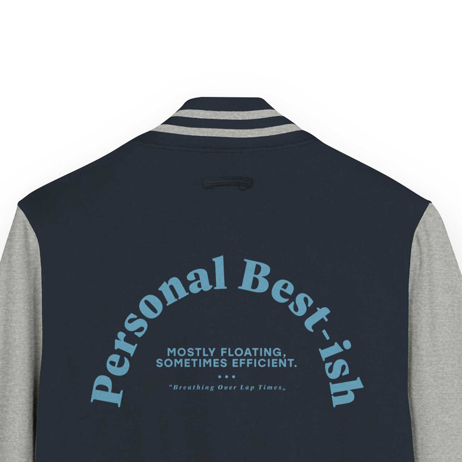 ANCHOR & CREW Personal Best-ish Swimming Club League Cotton Varsity Letterman Jacket