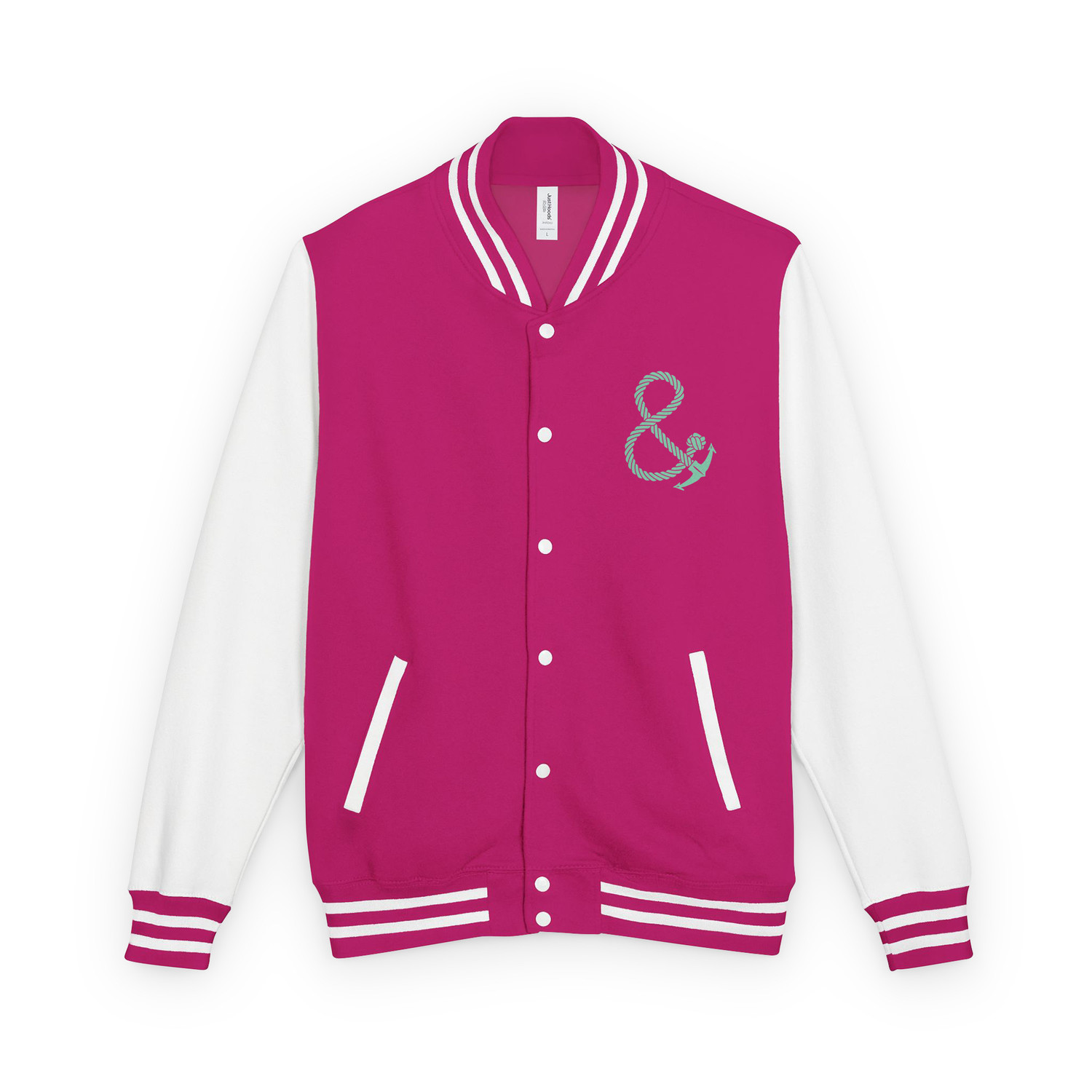 ANCHOR & CREW Set Point Social Volleyball Club League Cotton Varsity Letterman Jacket 