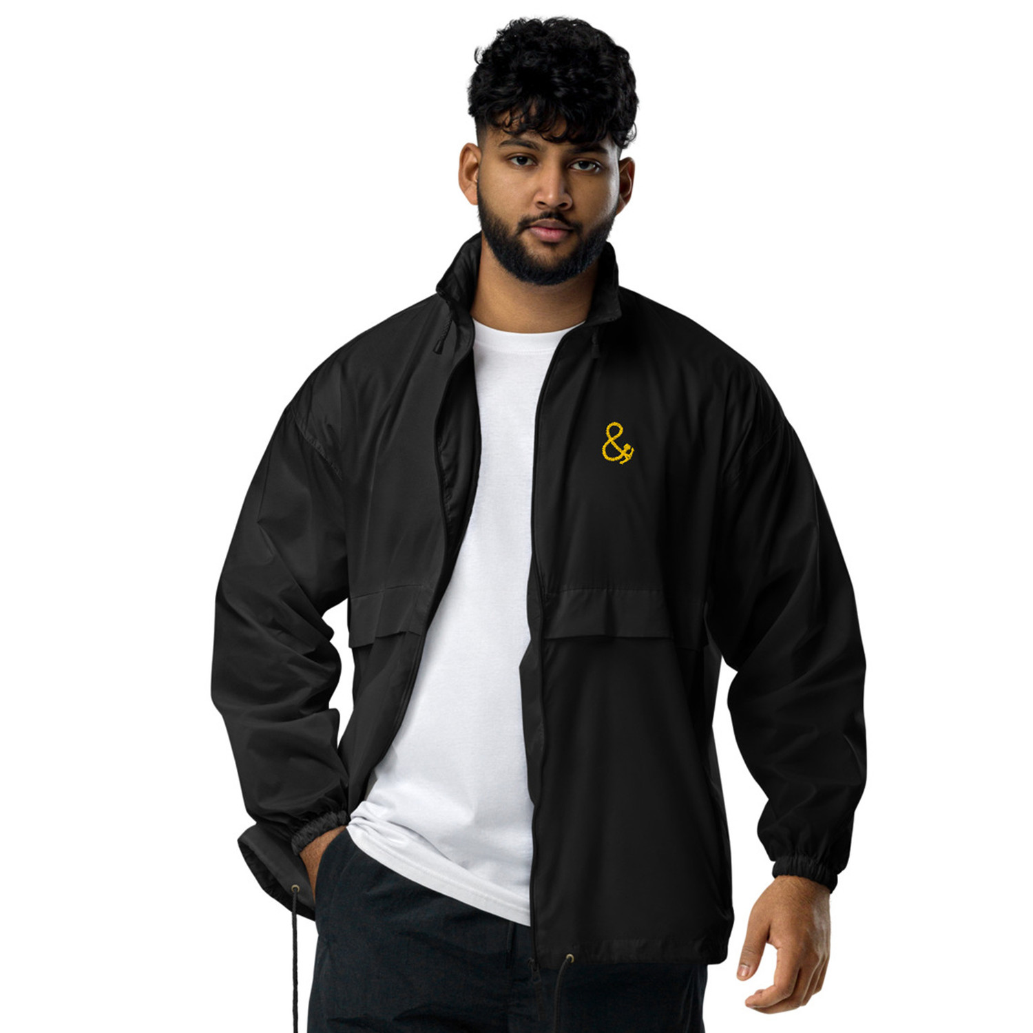 ANCHOR & CREW Athletic Decline Sports Club League Embroidered Windbreaker Coat