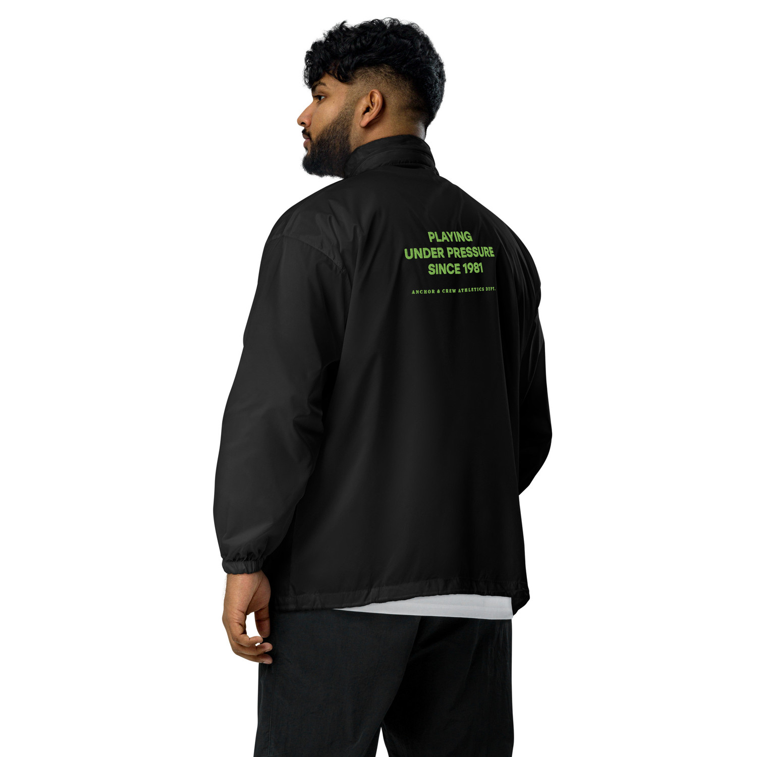 ANCHOR & CREW Under Pressure Sports Club League Embroidered Windbreaker Coat