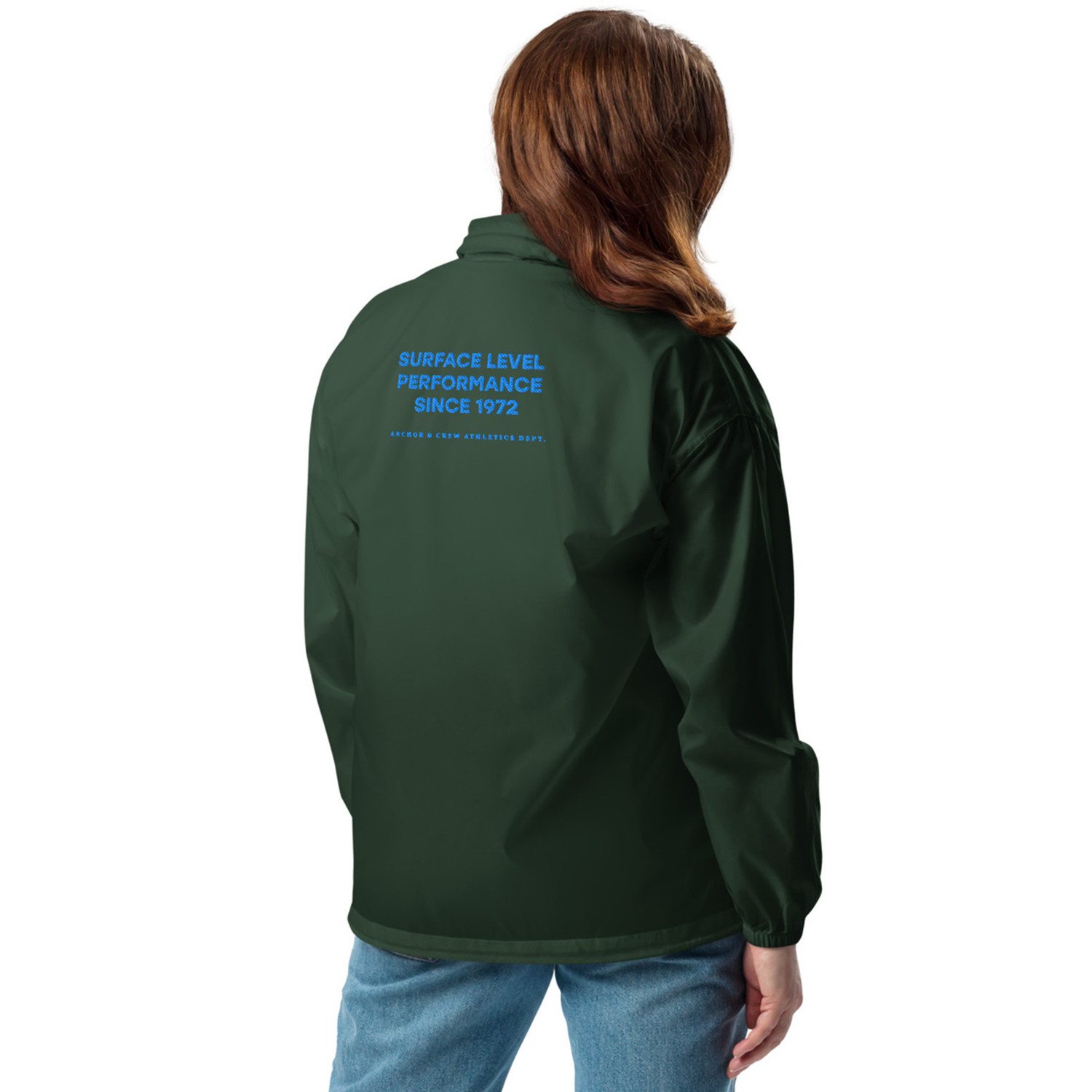 ANCHOR & CREW Surface Level Performance Sports Club League Embroidered Windbreaker Coat