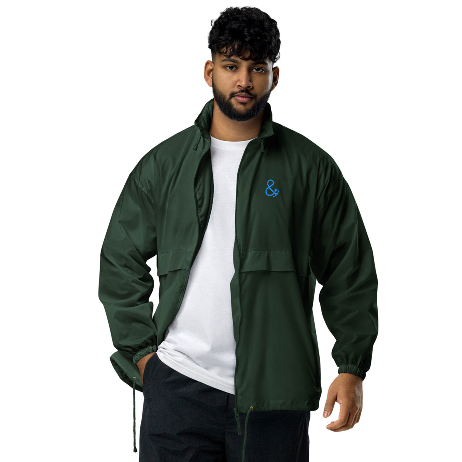 ANCHOR & CREW Surface Level Performance Sports Club League Embroidered Windbreaker Coat