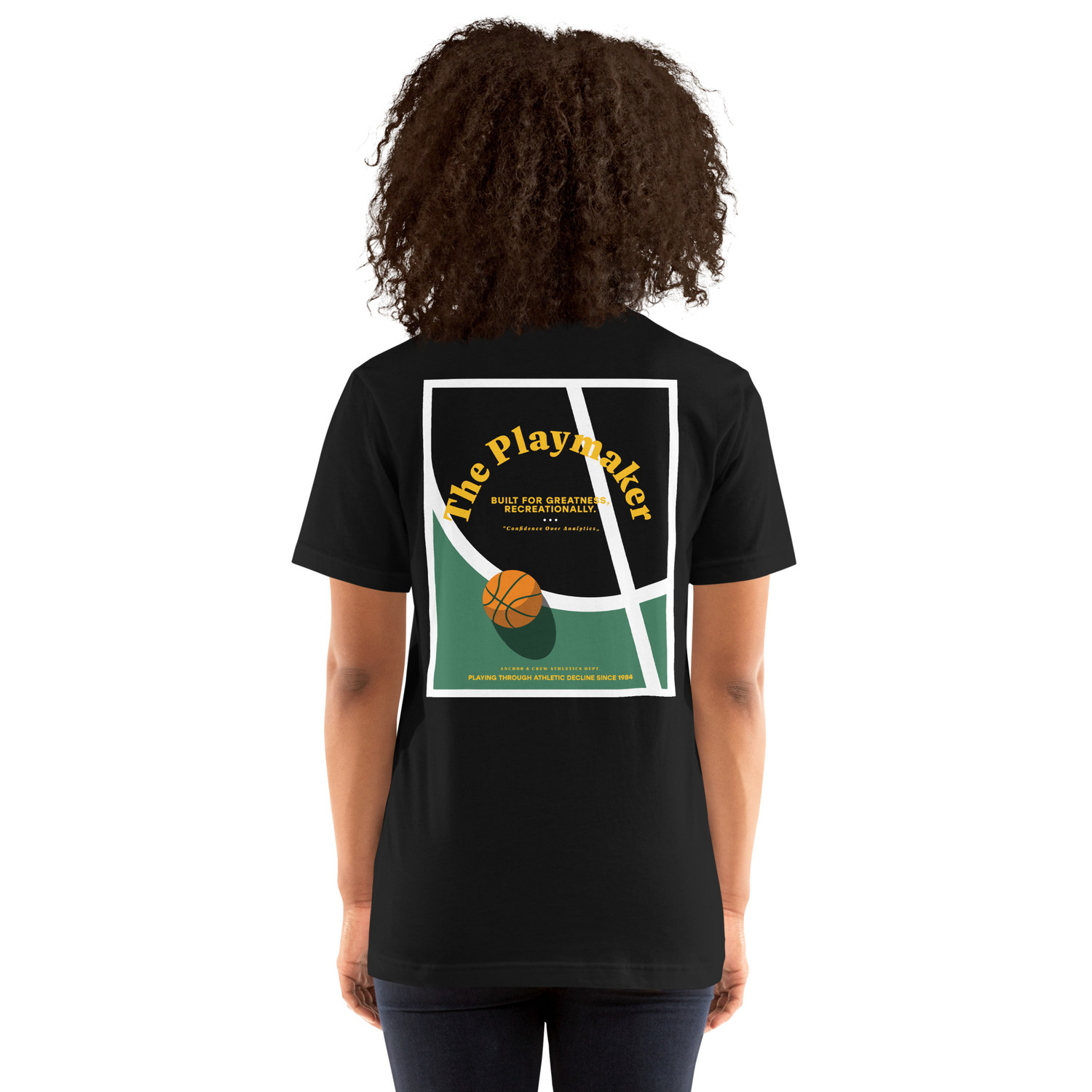 ANCHOR & CREW The Playmaker Basketball Club League Organic Cotton T-Shirt