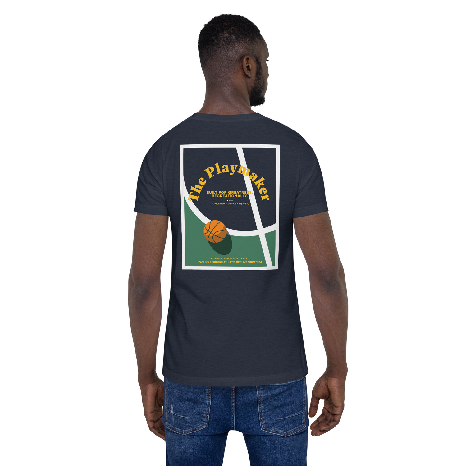 ANCHOR & CREW The Playmaker Basketball Club League Organic Cotton T-Shirt