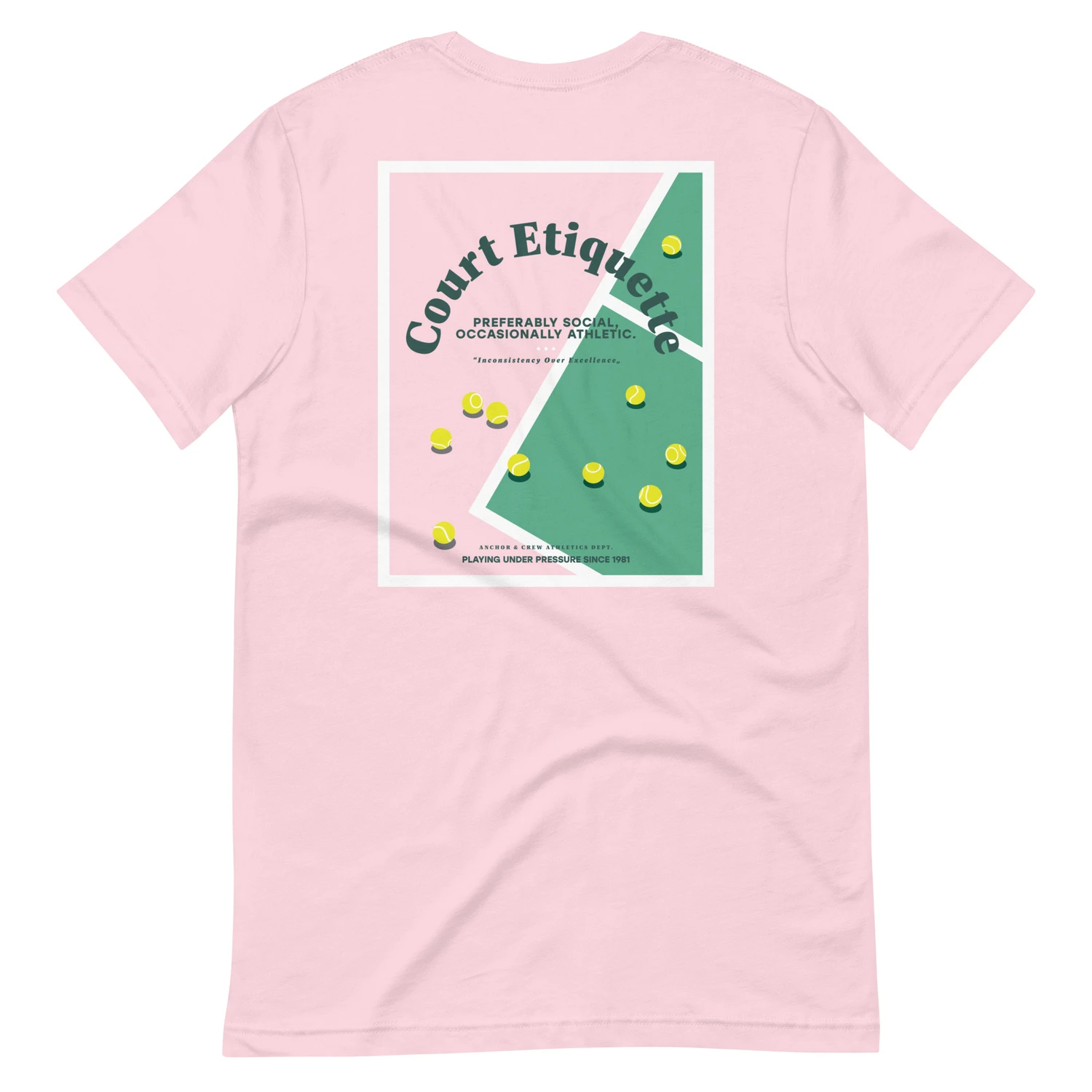 ANCHOR & CREW Court Etiquette Tennis Club League Organic Cotton T-Shirt