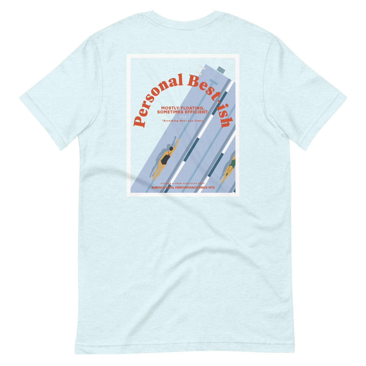 ANCHOR & CREW Personal Best-ish Swimming Club League Organic Cotton T-Shirt