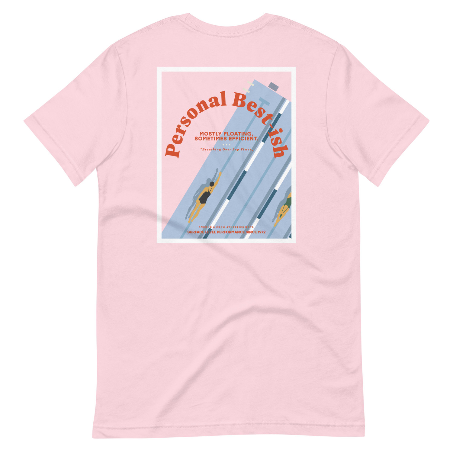 ANCHOR & CREW Personal Best-ish Swimming Club League Organic Cotton T-Shirt