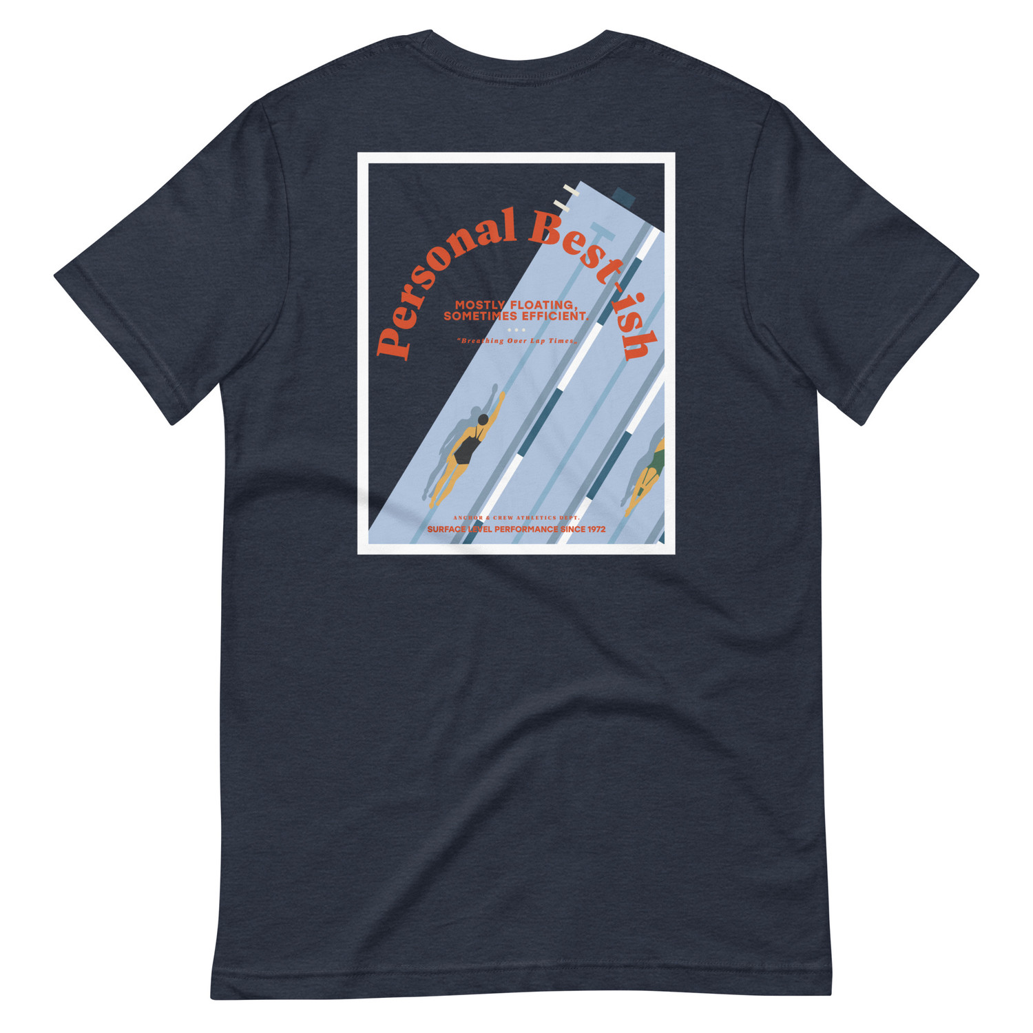 ANCHOR & CREW Personal Best-ish Swimming Club League Organic Cotton T-Shirt