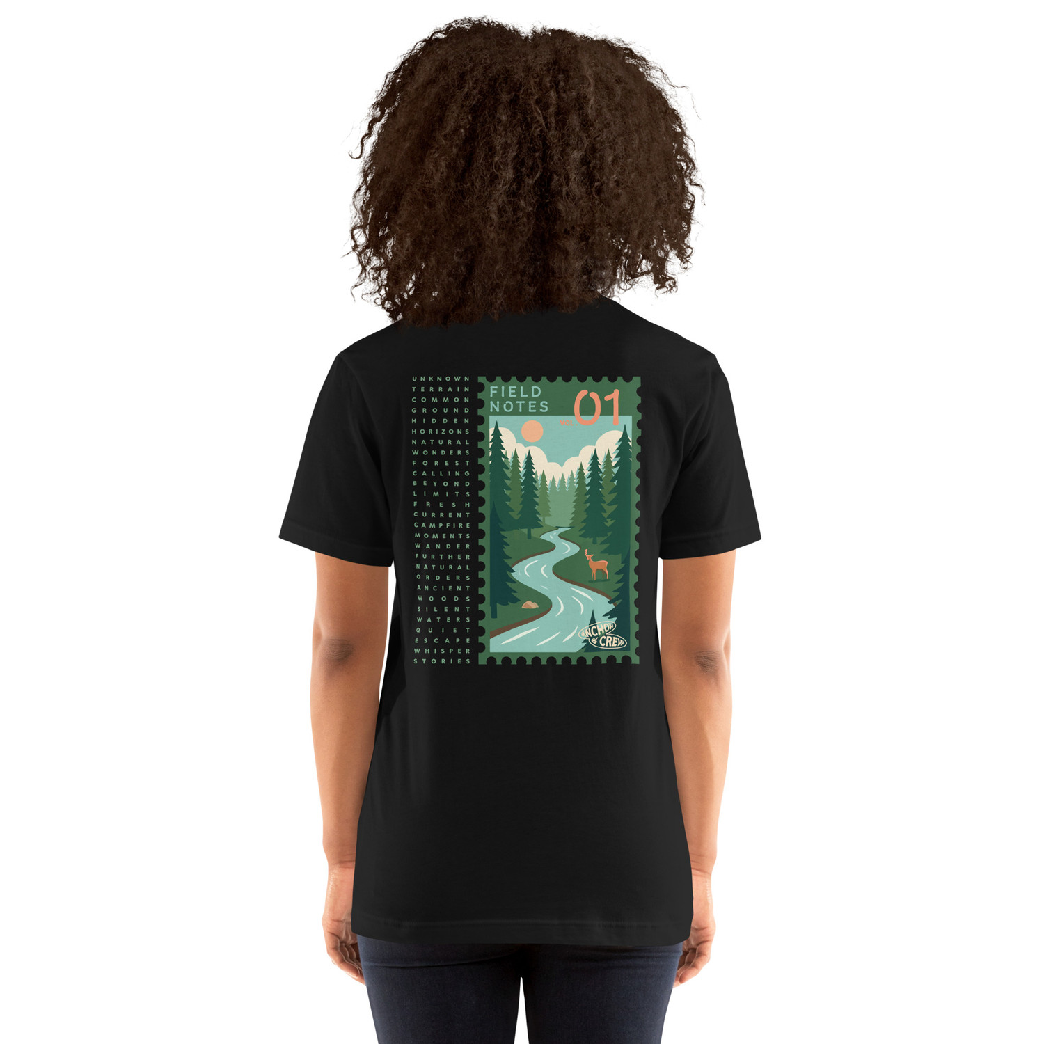 ANCHOR & CREW Field Notes Postmark Organic Cotton T-Shirt