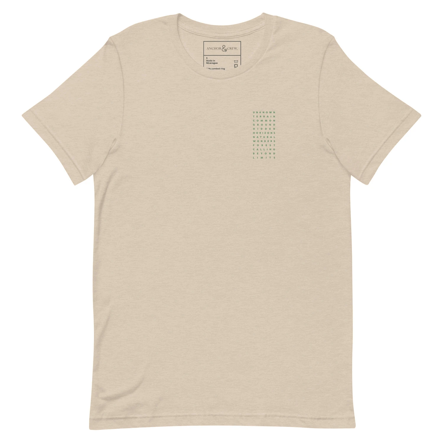 ANCHOR & CREW Field Notes Postmark Organic Cotton T-Shirt