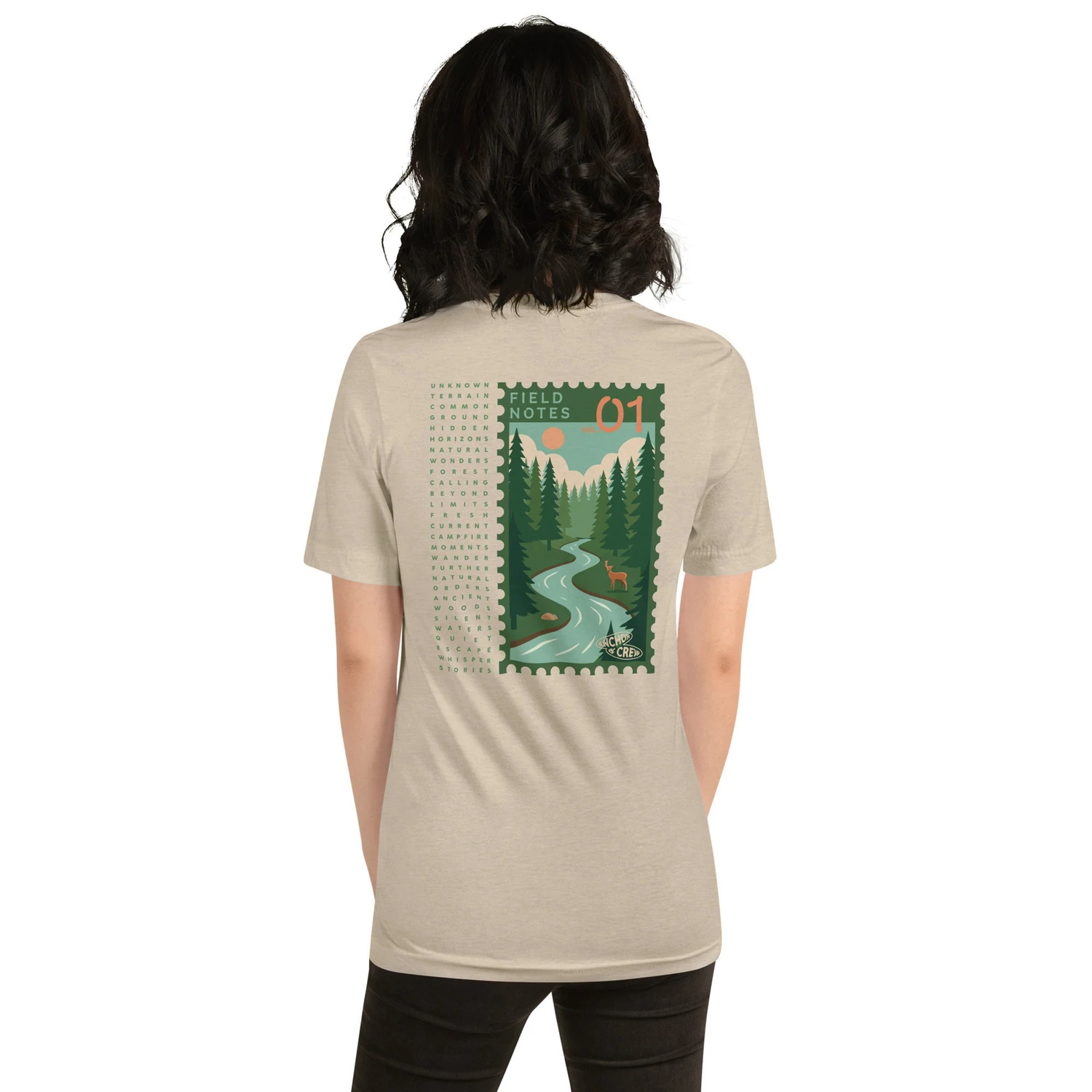 ANCHOR & CREW Field Notes Postmark Organic Cotton T-Shirt
