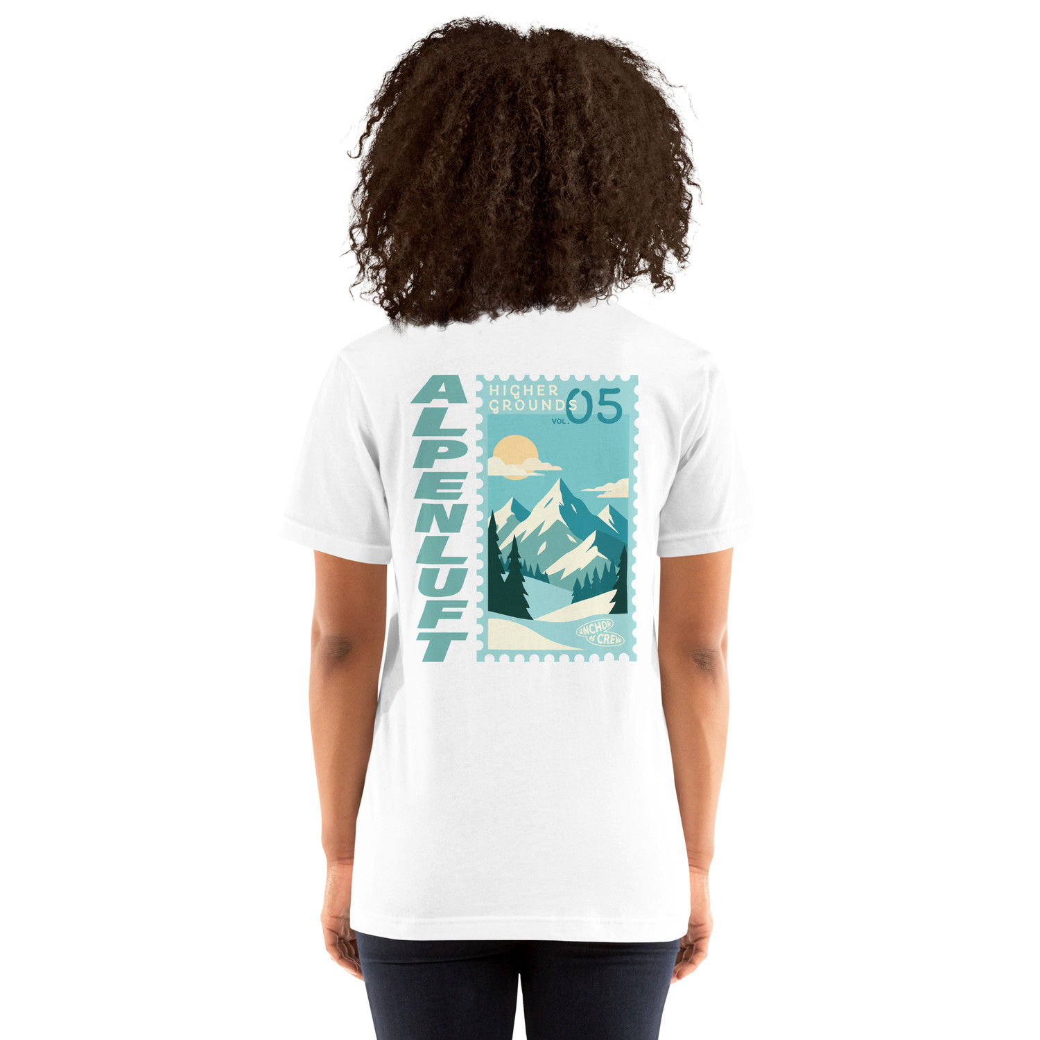 ANCHOR & CREW Higher Grounds Postmark Organic Cotton T-Shirt 