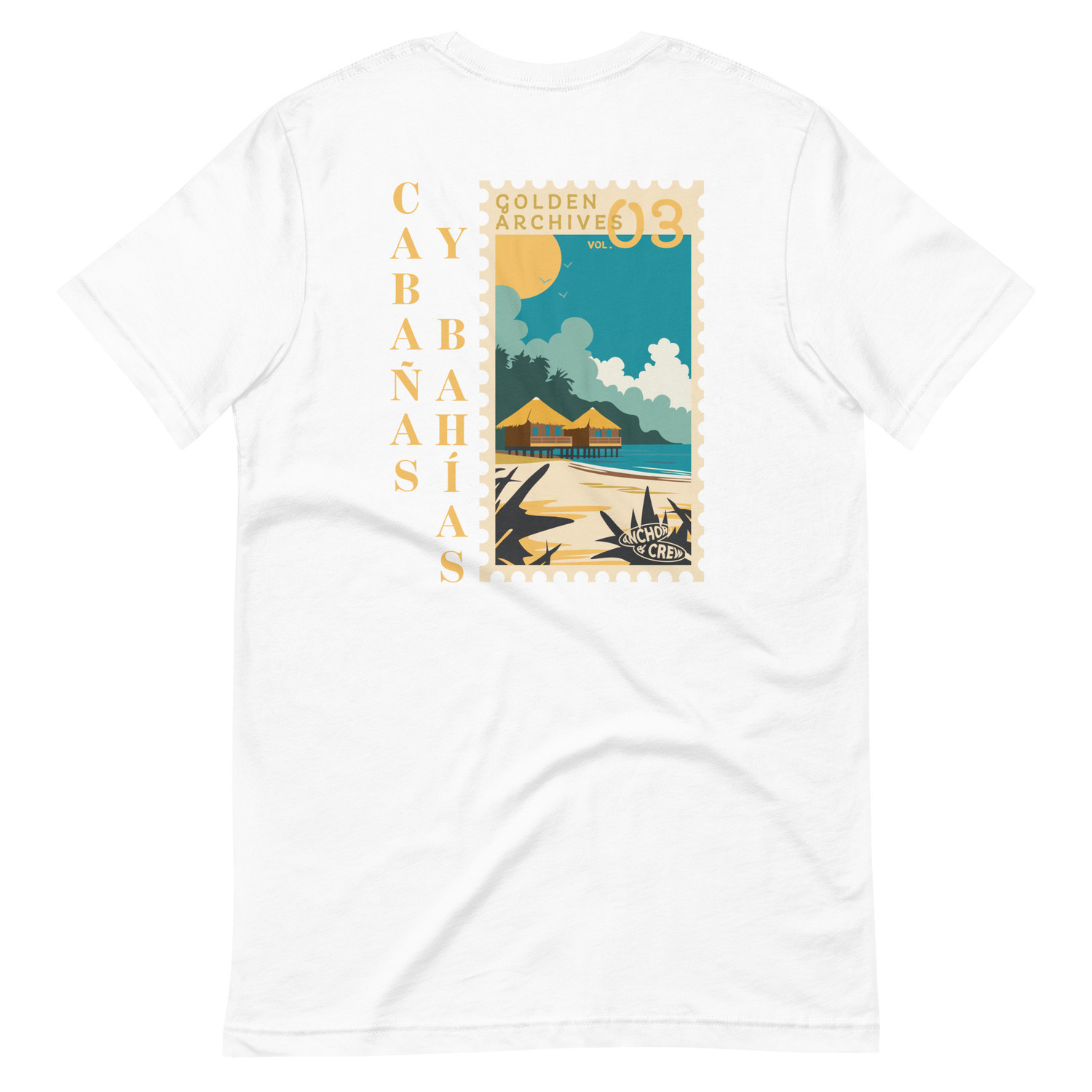 ANCHOR & CREW Golden Archives Postmark Organic Cotton T-Shirt 