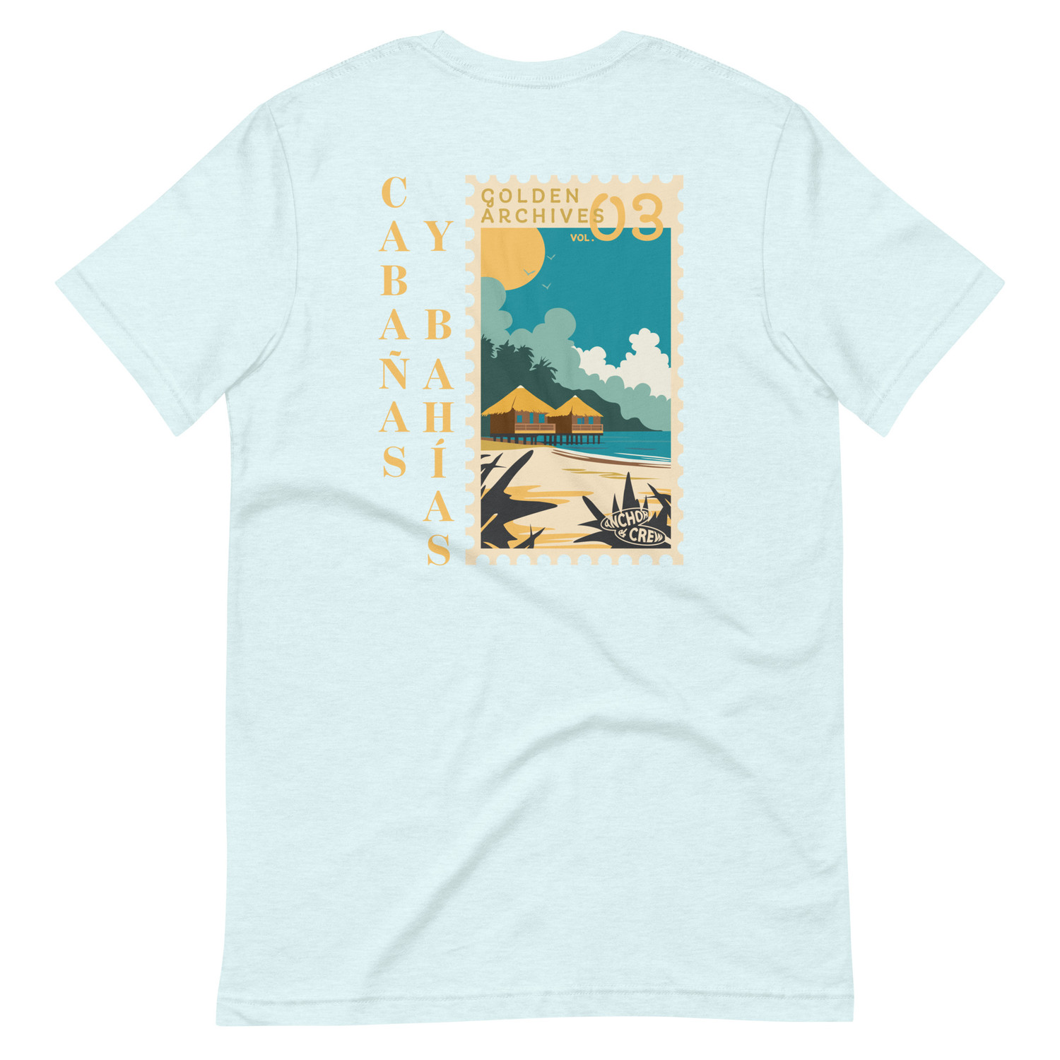 ANCHOR & CREW Golden Archives Postmark Organic Cotton T-Shirt 
