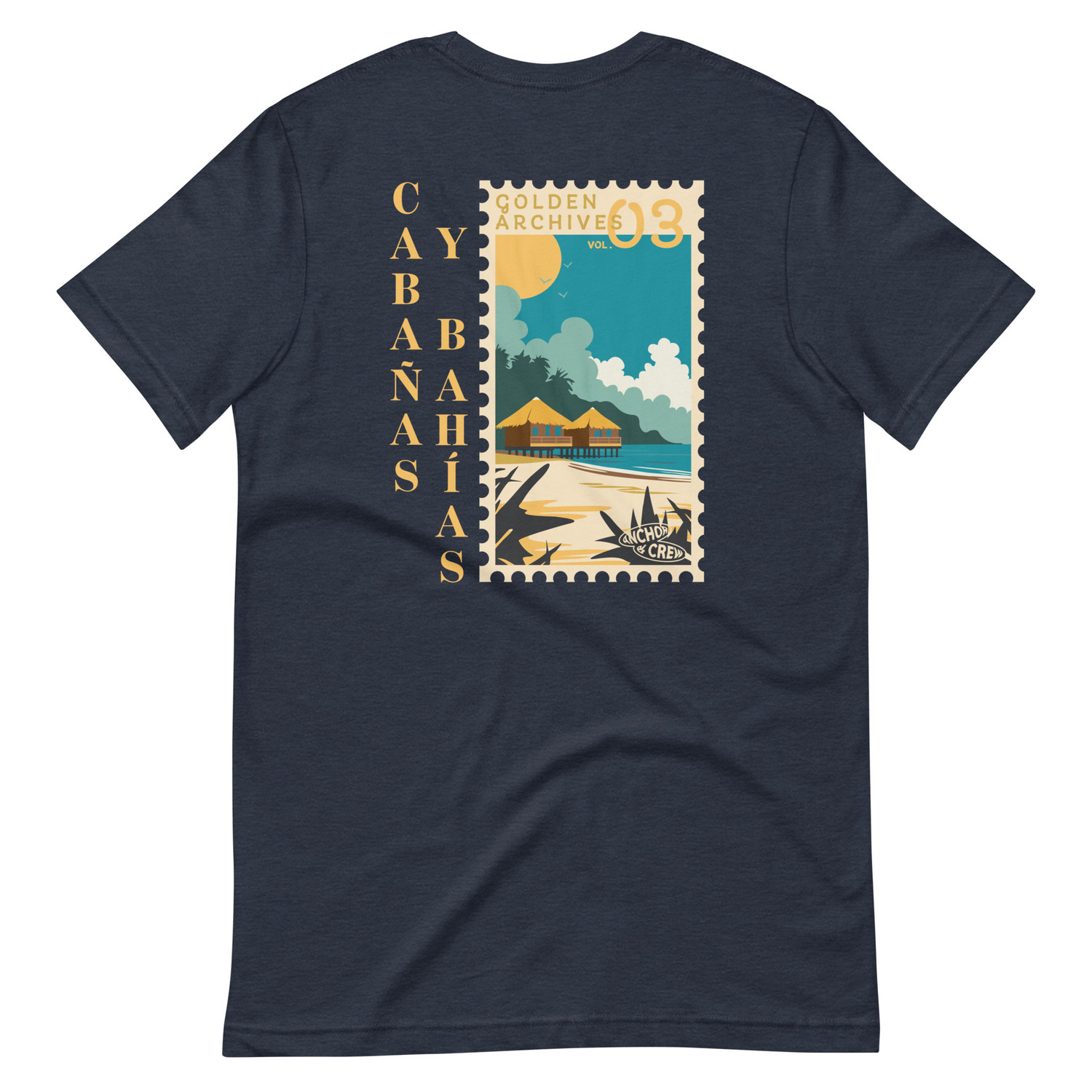 ANCHOR & CREW Golden Archives Postmark Organic Cotton T-Shirt 