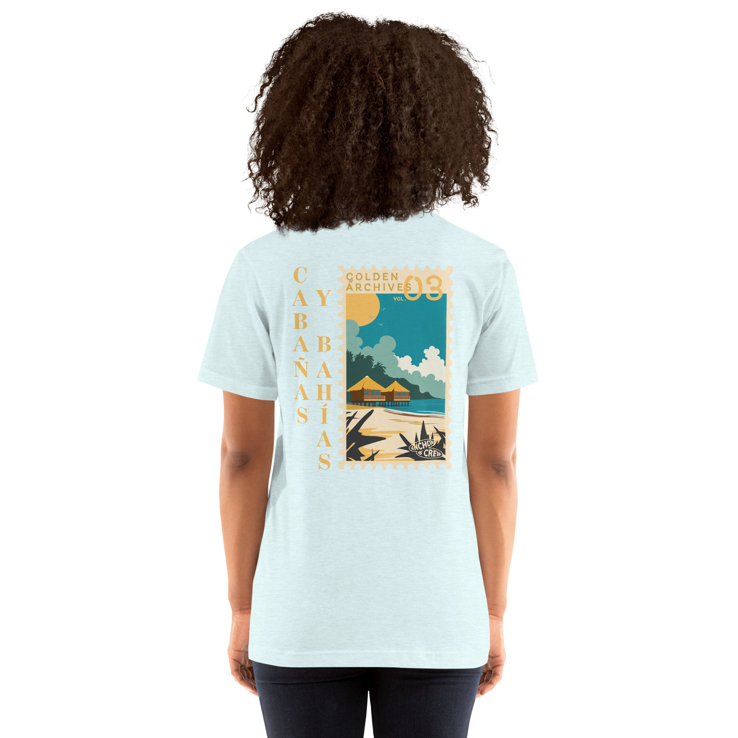 ANCHOR & CREW Golden Archives Postmark Organic Cotton T-Shirt 