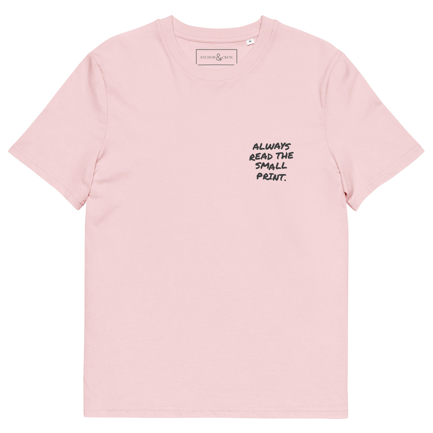 ANCHOR & CREW Small Print Annotations Organic Cotton T-Shirt