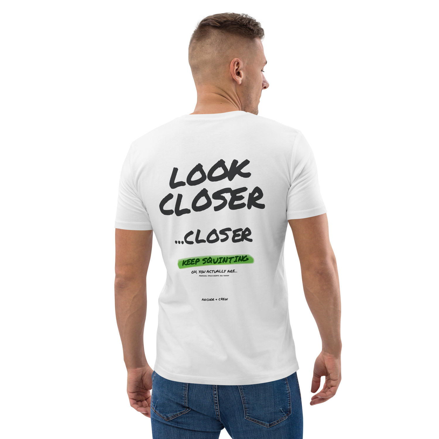 ANCHOR & CREW Small Print Annotations Organic Cotton T-Shirt
