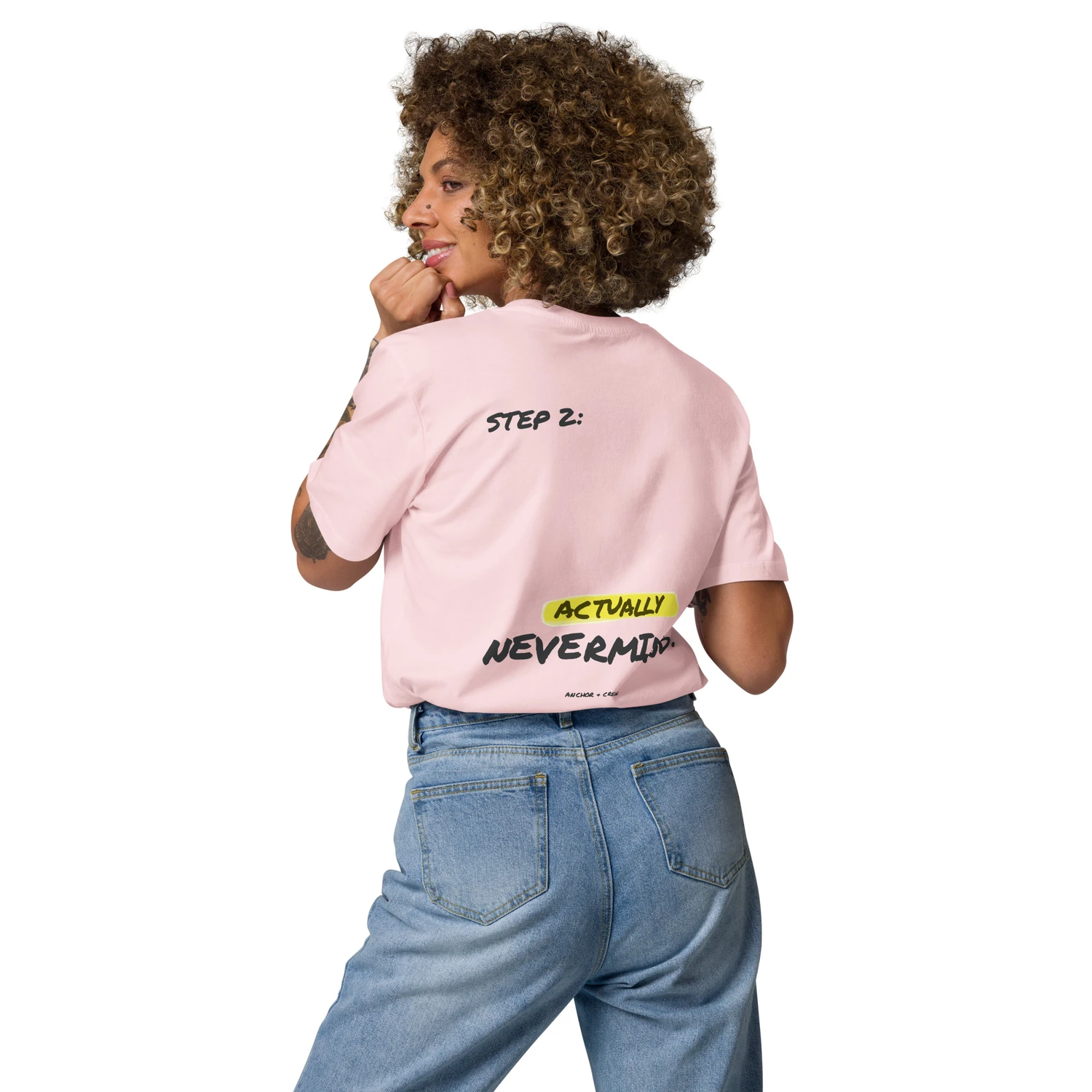 ANCHOR & CREW Actually Nevermind Annotations Organic Cotton T-Shirt