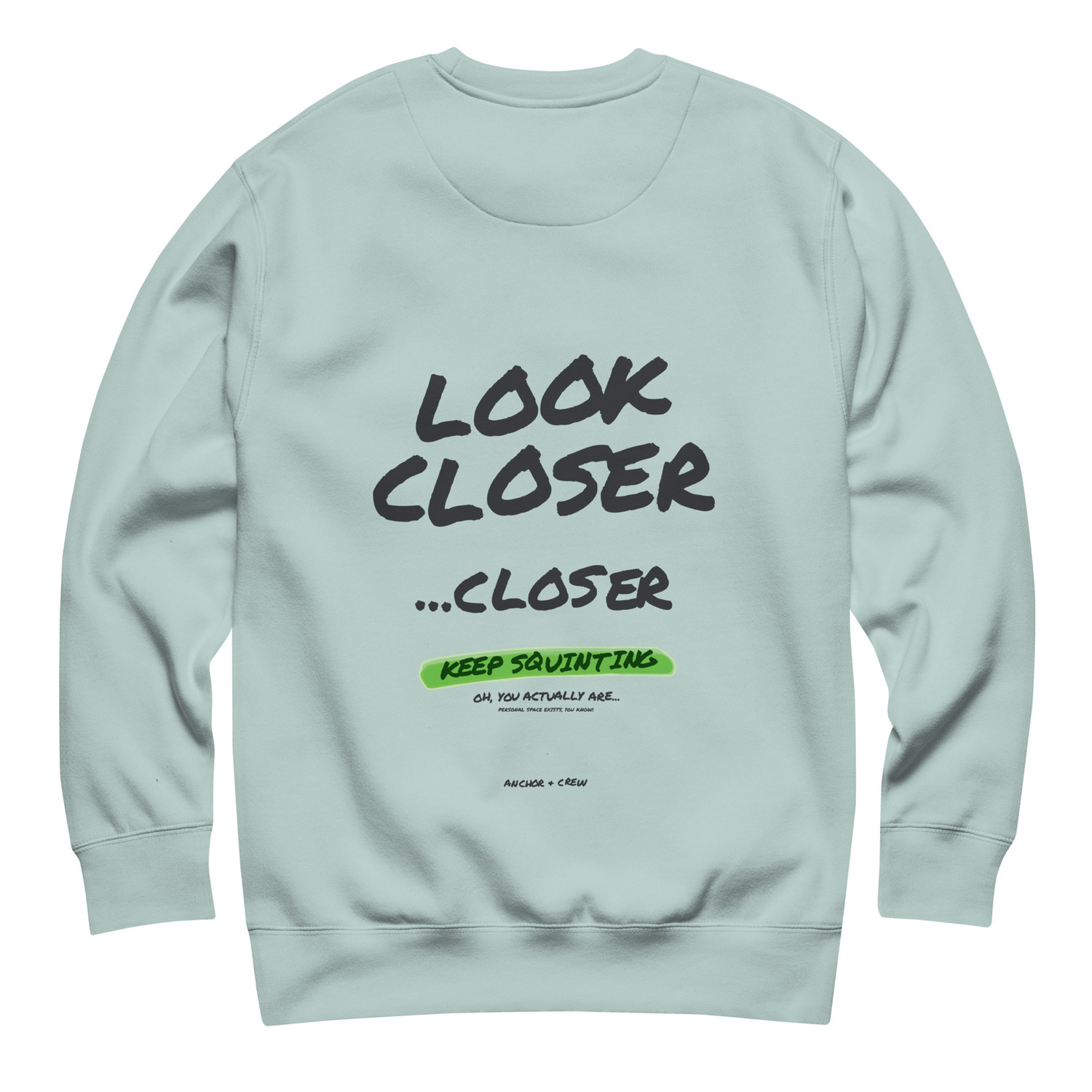 ANCHOR & CREW Small Print Annotations Organic Cotton Sweatshirt