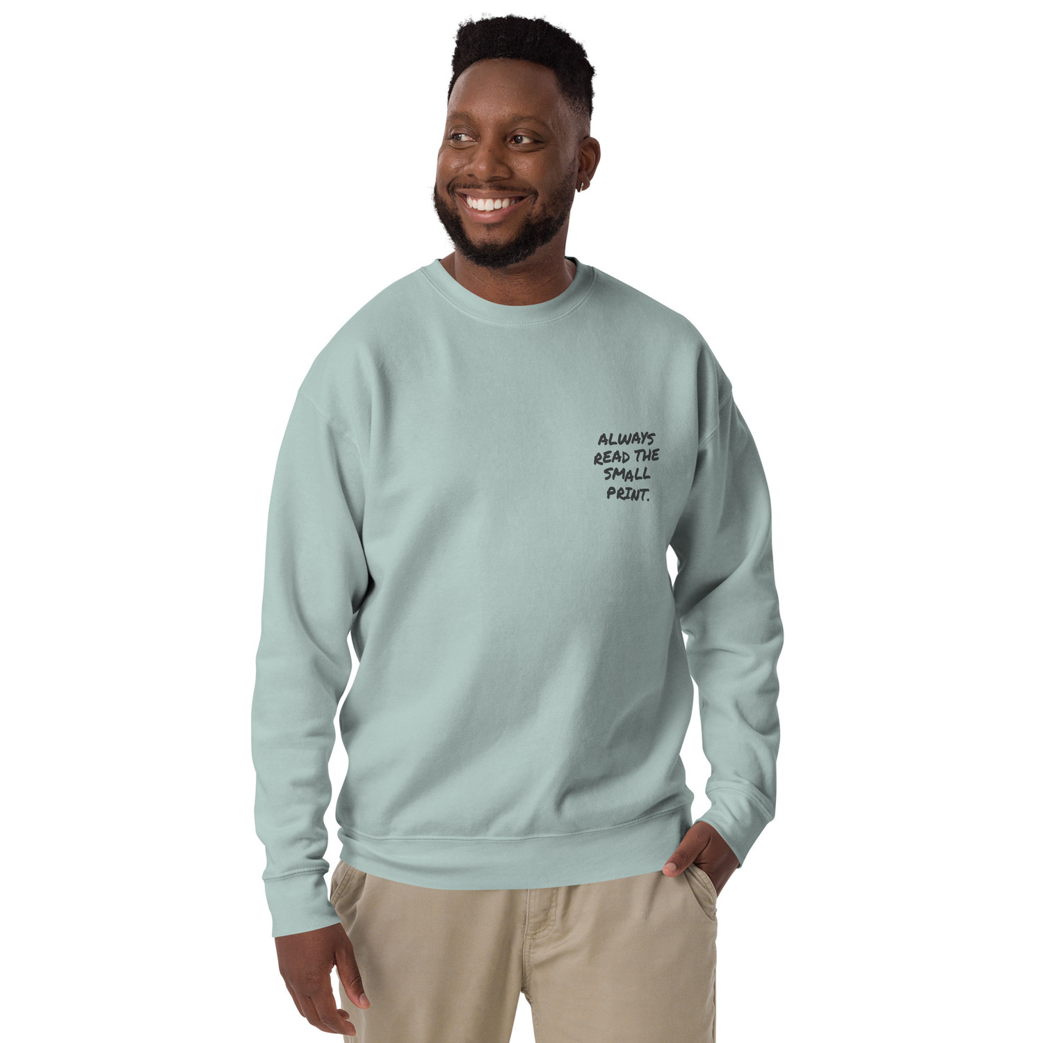 ANCHOR & CREW Small Print Annotations Organic Cotton Sweatshirt