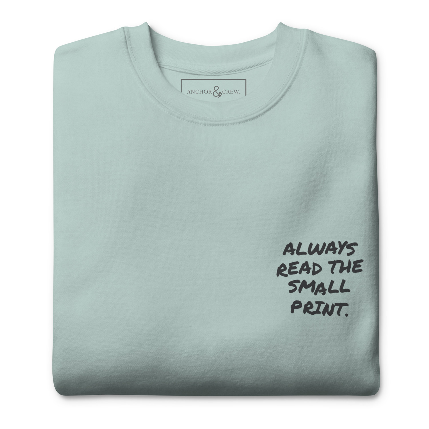 ANCHOR & CREW Small Print Annotations Organic Cotton Sweatshirt