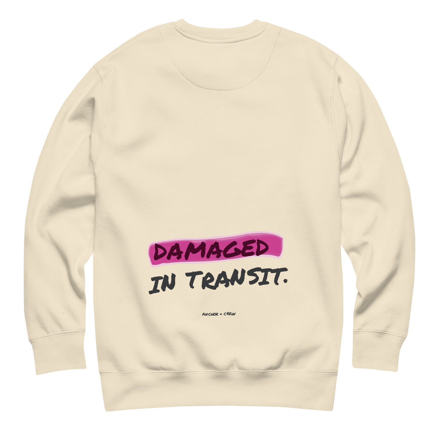 ANCHOR & CREW Out For Delivery Annotations Organic Cotton Sweatshirt 
