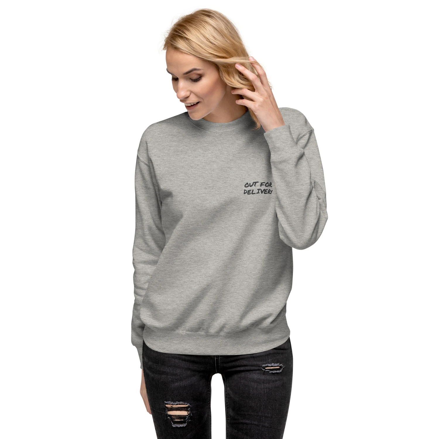 ANCHOR & CREW Out For Delivery Annotations Organic Cotton Sweatshirt 