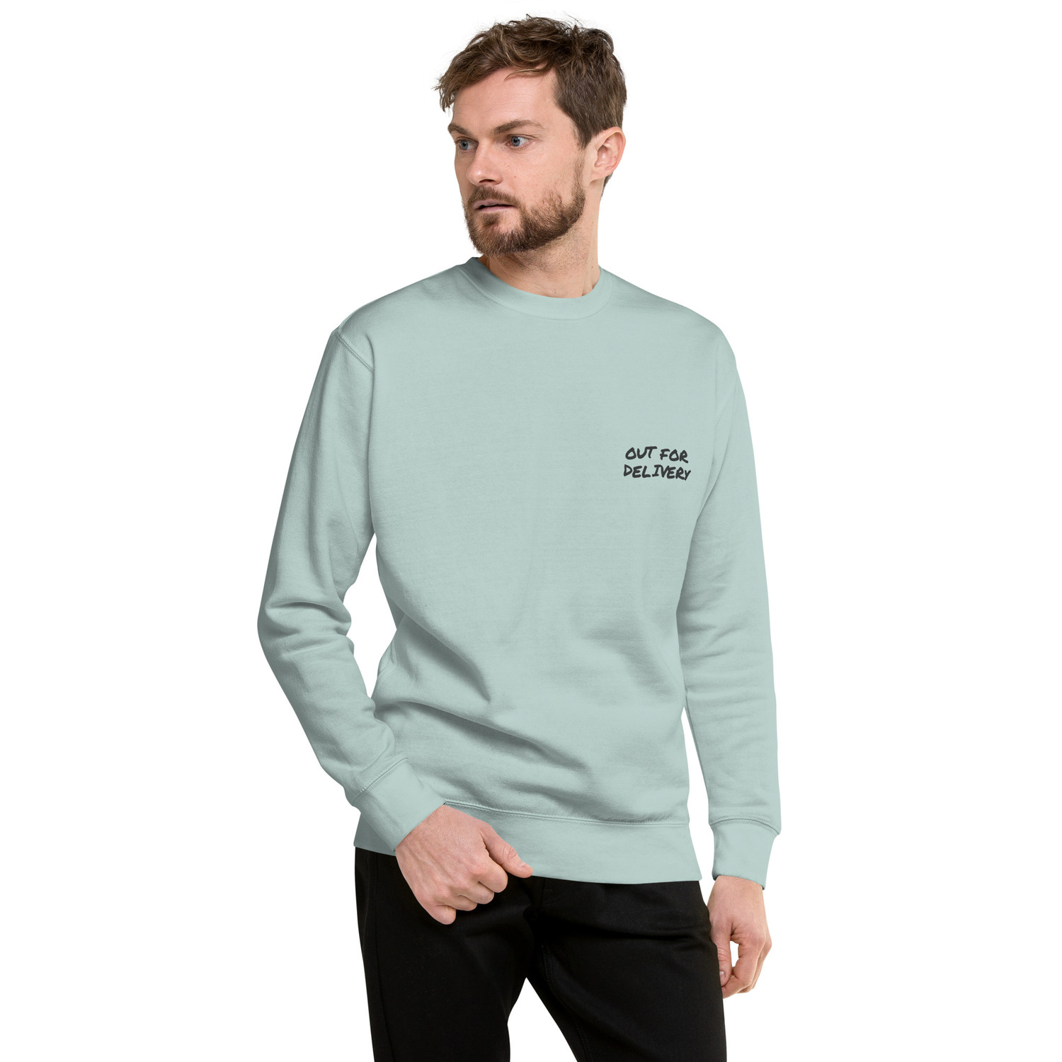 ANCHOR & CREW Out For Delivery Annotations Organic Cotton Sweatshirt 