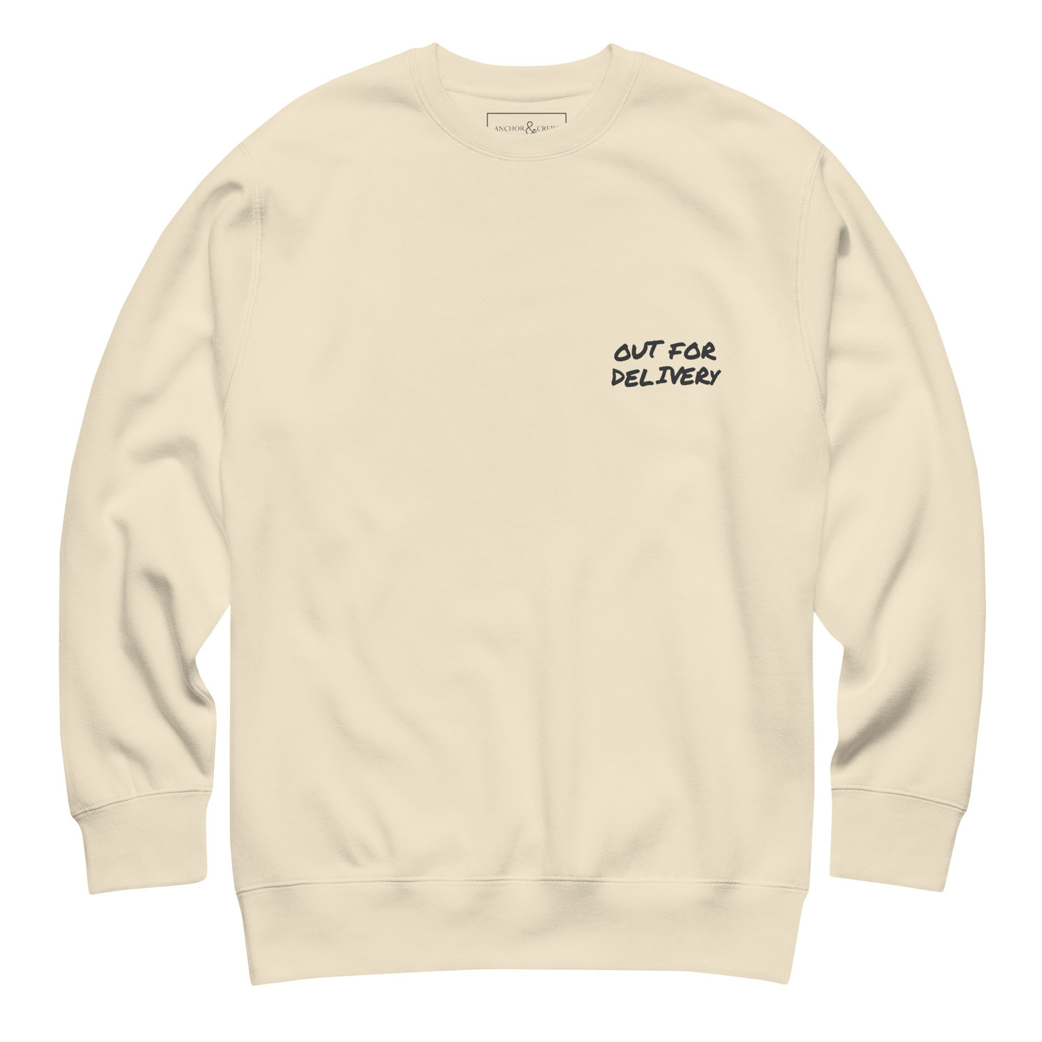 ANCHOR & CREW Out For Delivery Annotations Organic Cotton Sweatshirt 