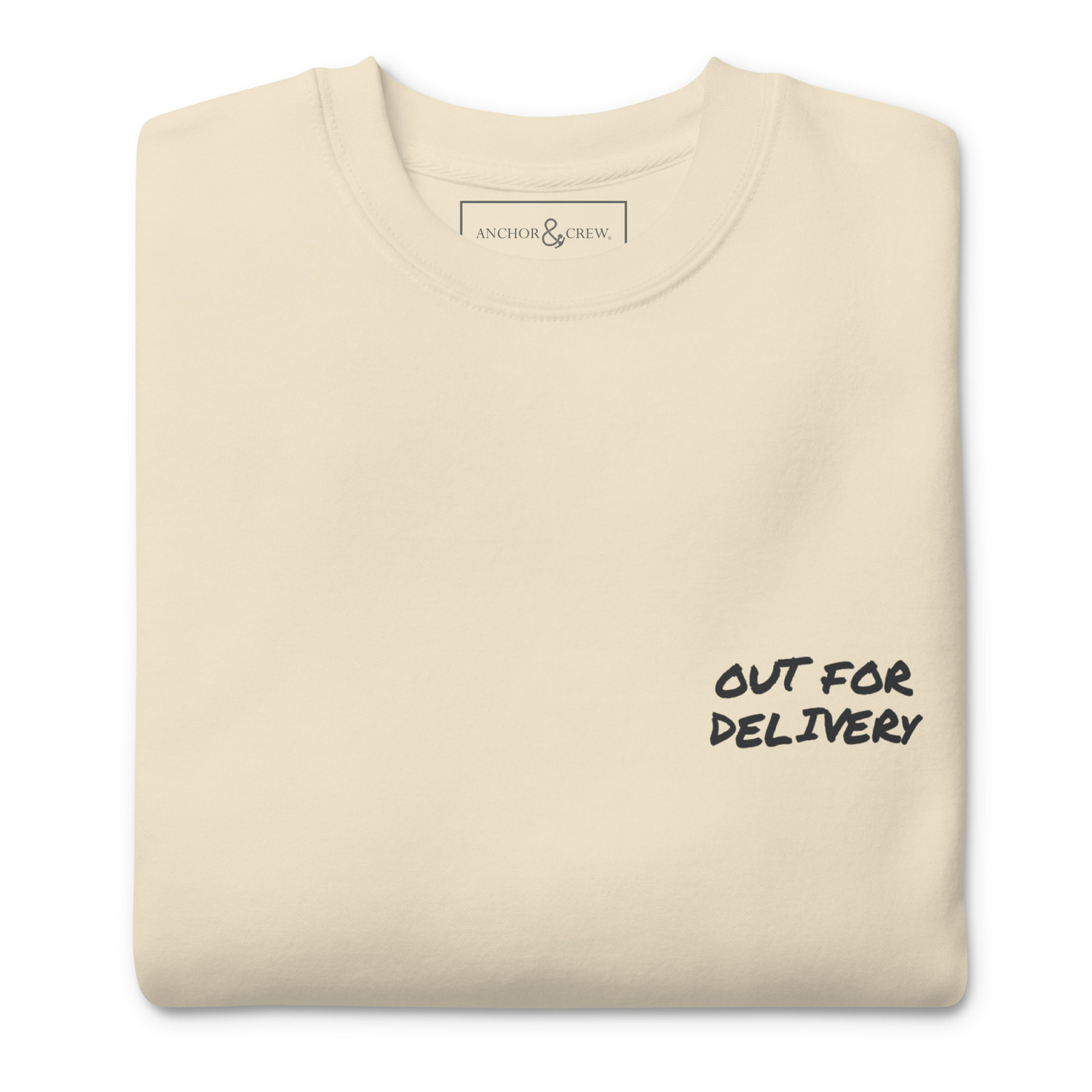 ANCHOR & CREW Out For Delivery Annotations Organic Cotton Sweatshirt 