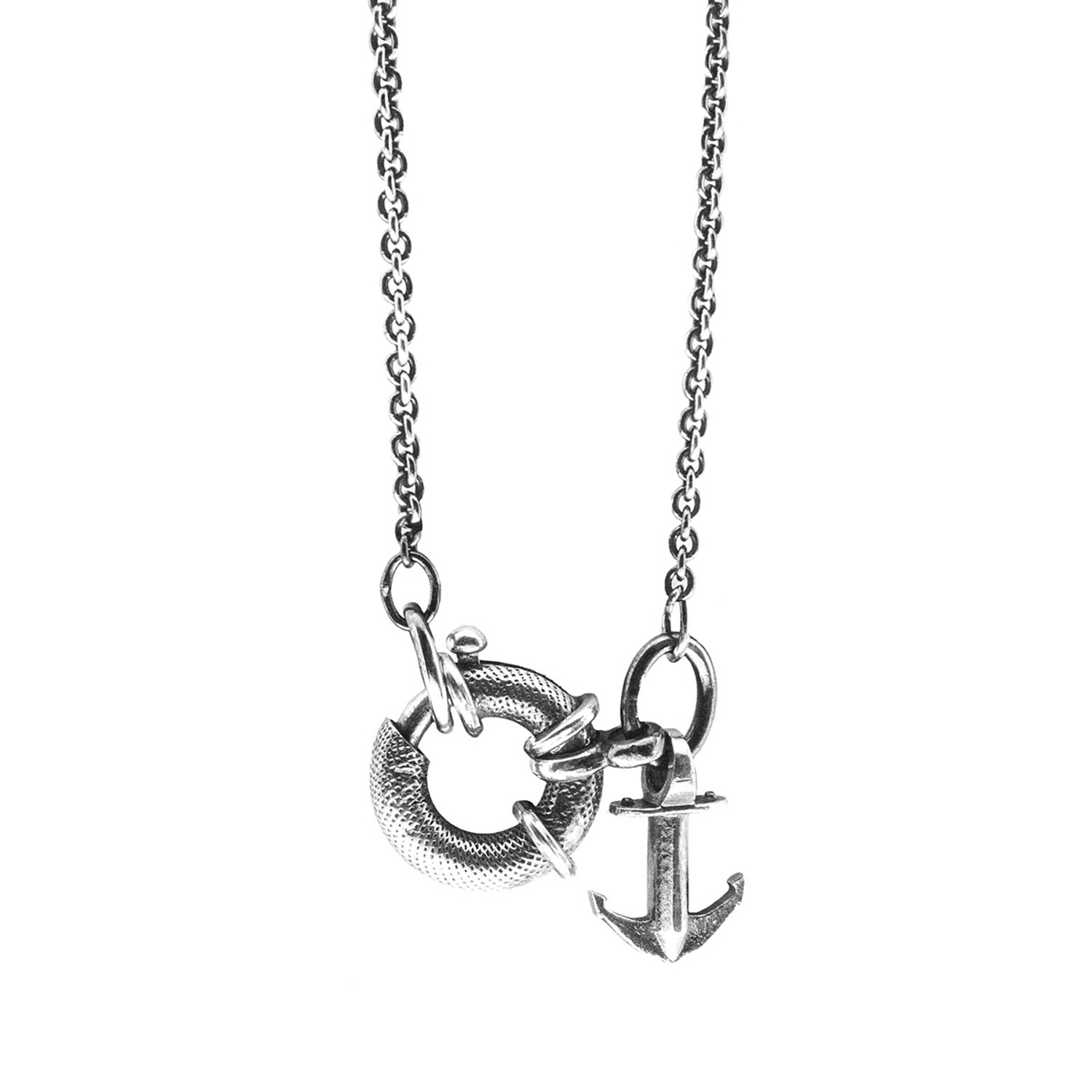 Anchor & Crew Clyde Signature Silver Necklace Pendant