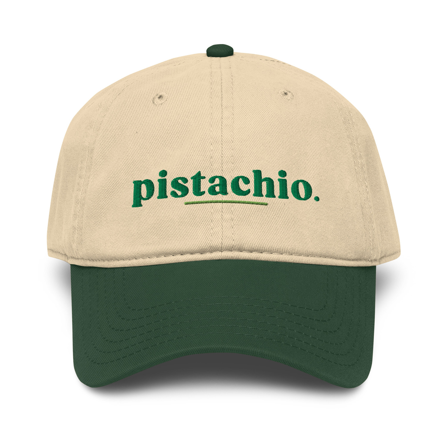 ANCHOR & CREW Pistachio Slogan Cotton Embroidered Cap