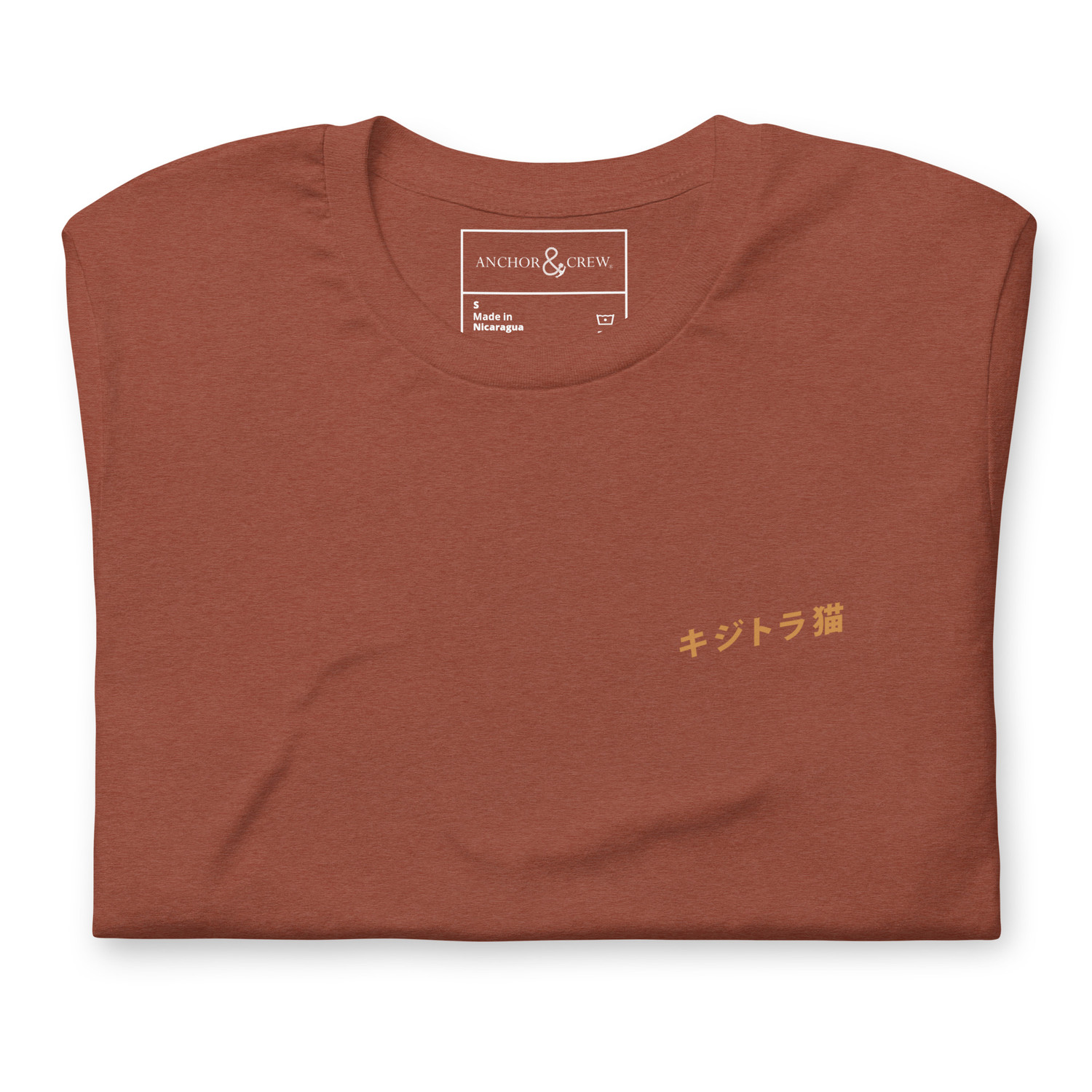 ANCHOR & CREW 08 Kijitora Cat Japan ERA Organic Cotton T-Shirt