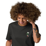 ANCHOR & CREW Daisy Dystopia Garden Organic Cotton Embroidered T-Shirt